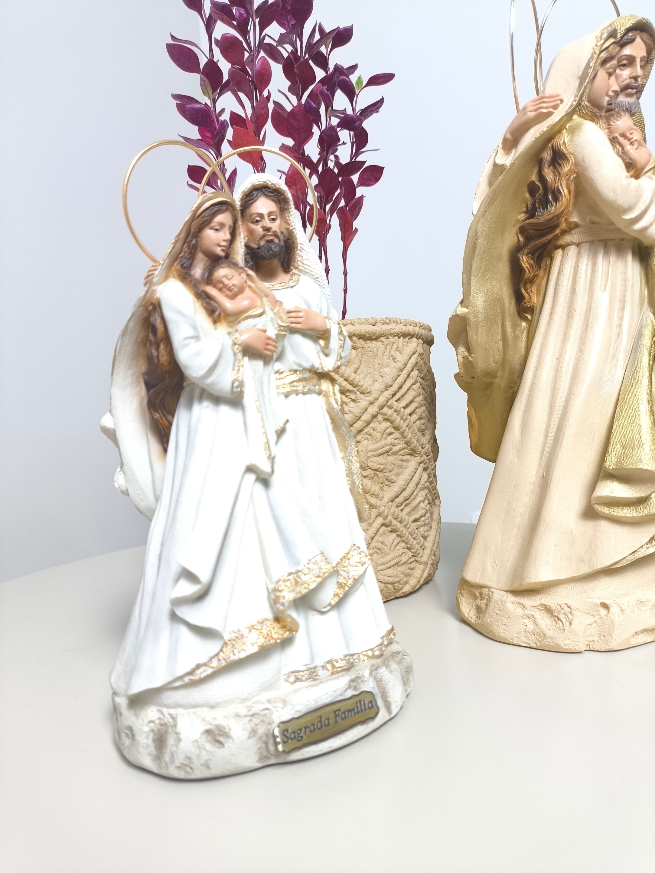 Sagrada Família Tradicional Branca 20cm