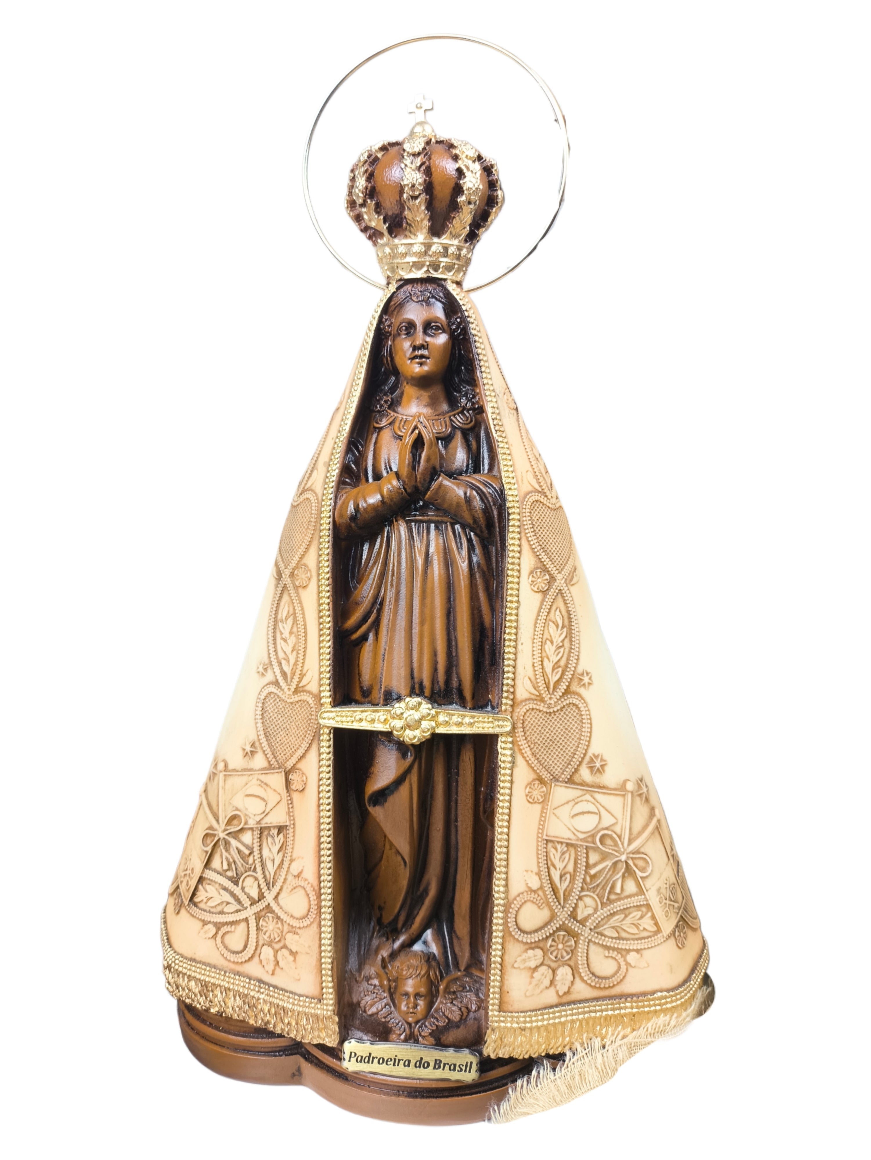 Nossa Senhora Aparecida 30cm Terracota