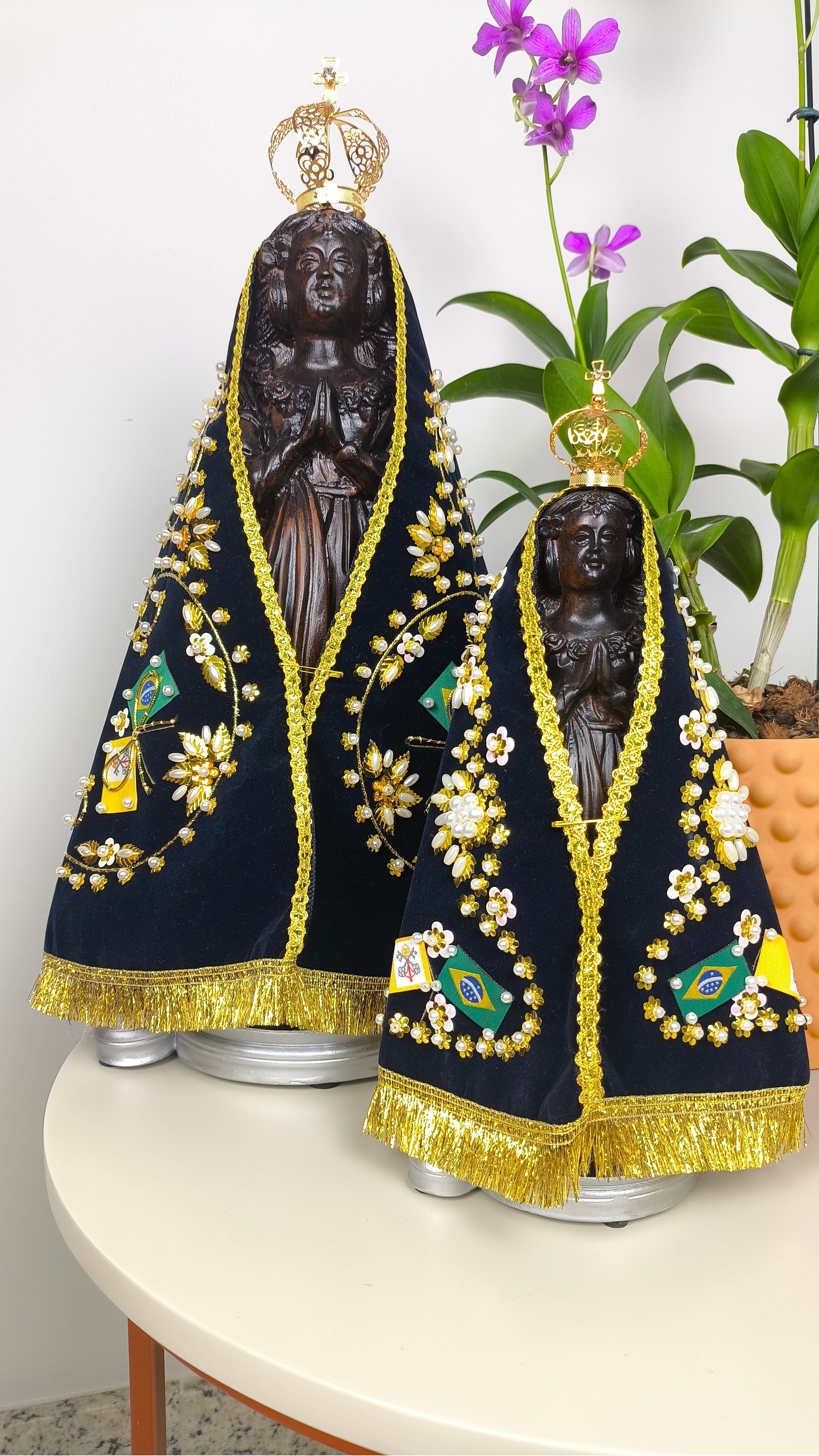 Nossa Senhora Aparecida 37cm - Fac-símile