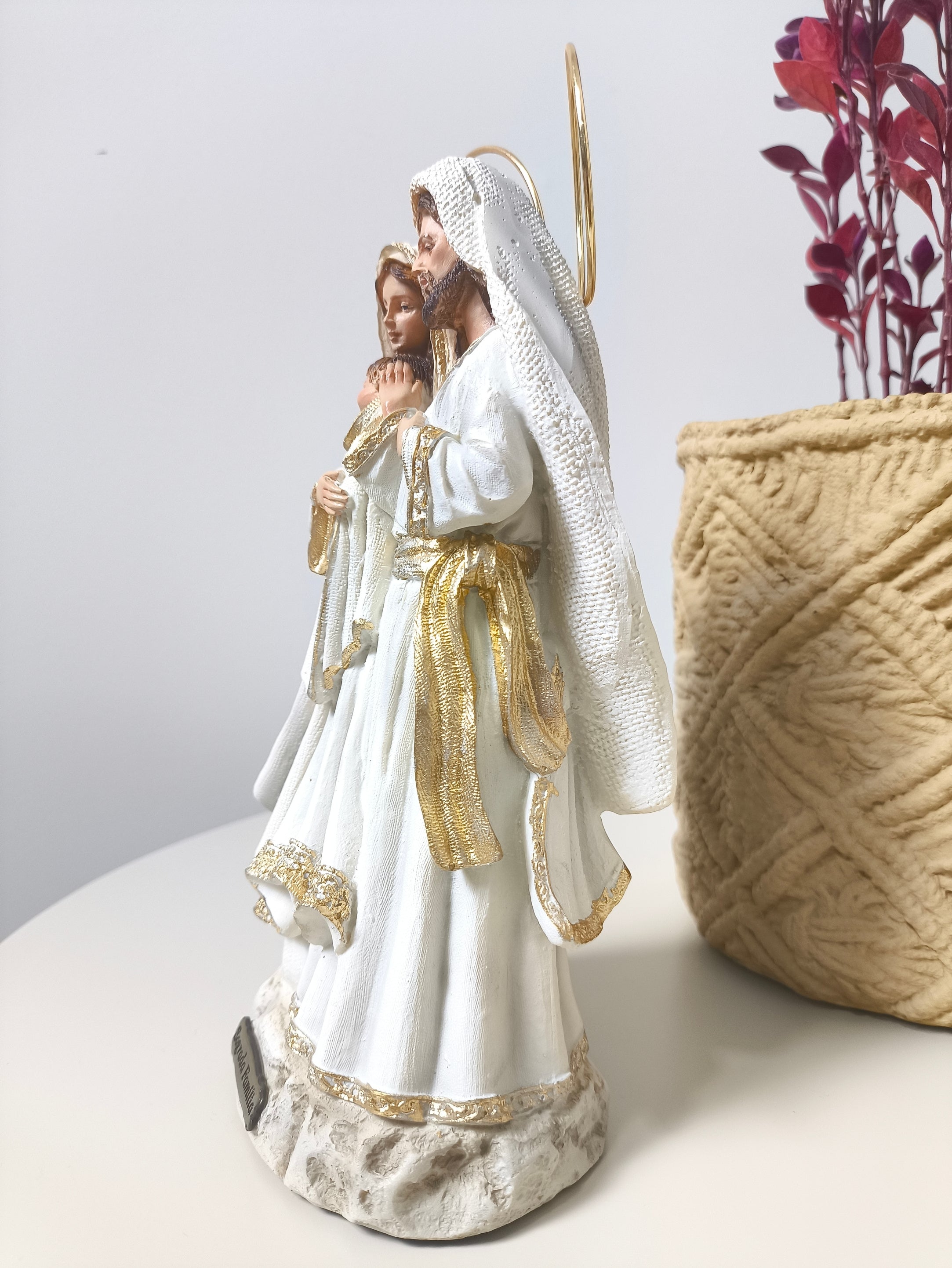 Sagrada Família Tradicional Branca 20cm