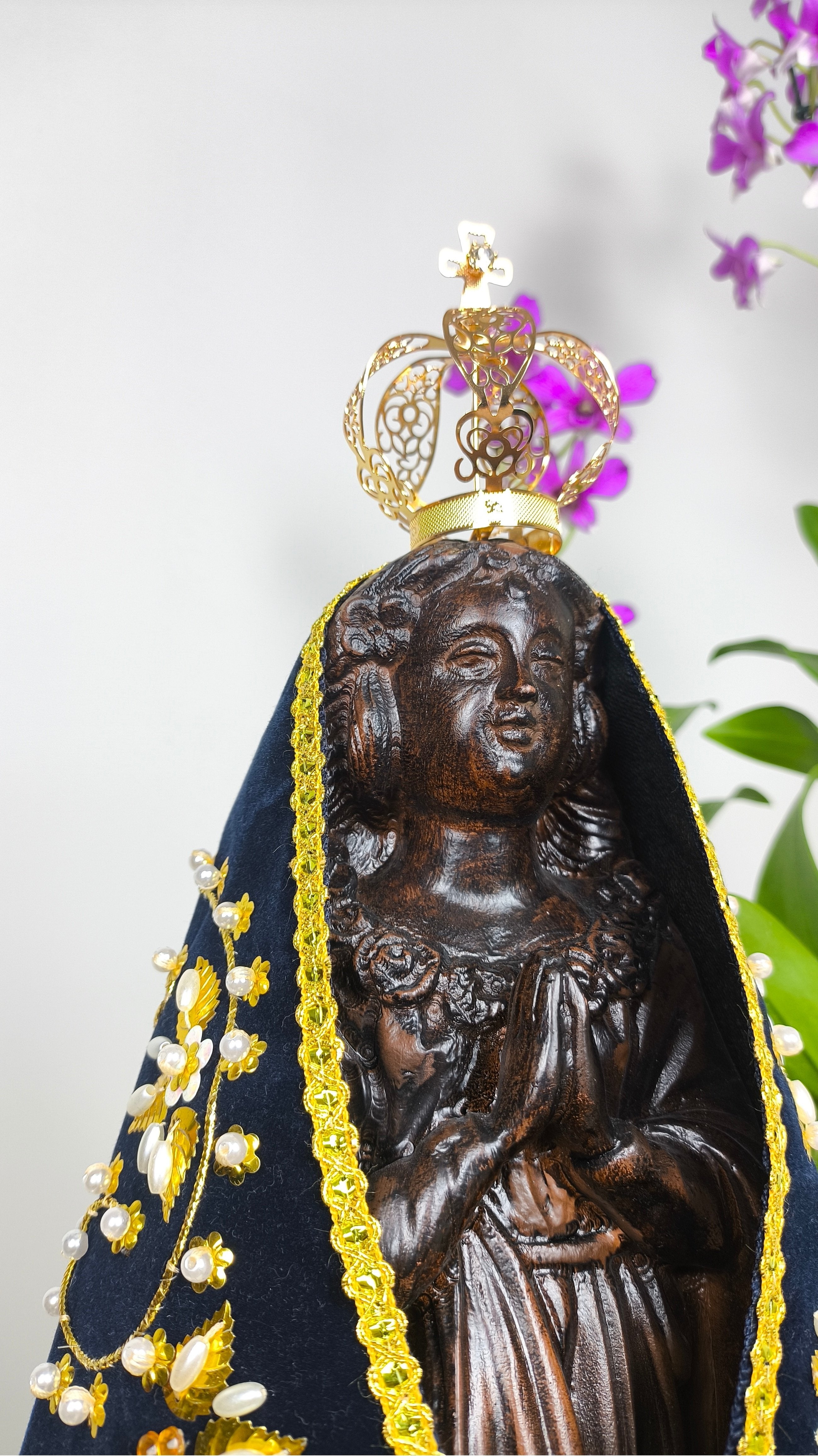 Nossa Senhora Aparecida 37cm - Fac-símile