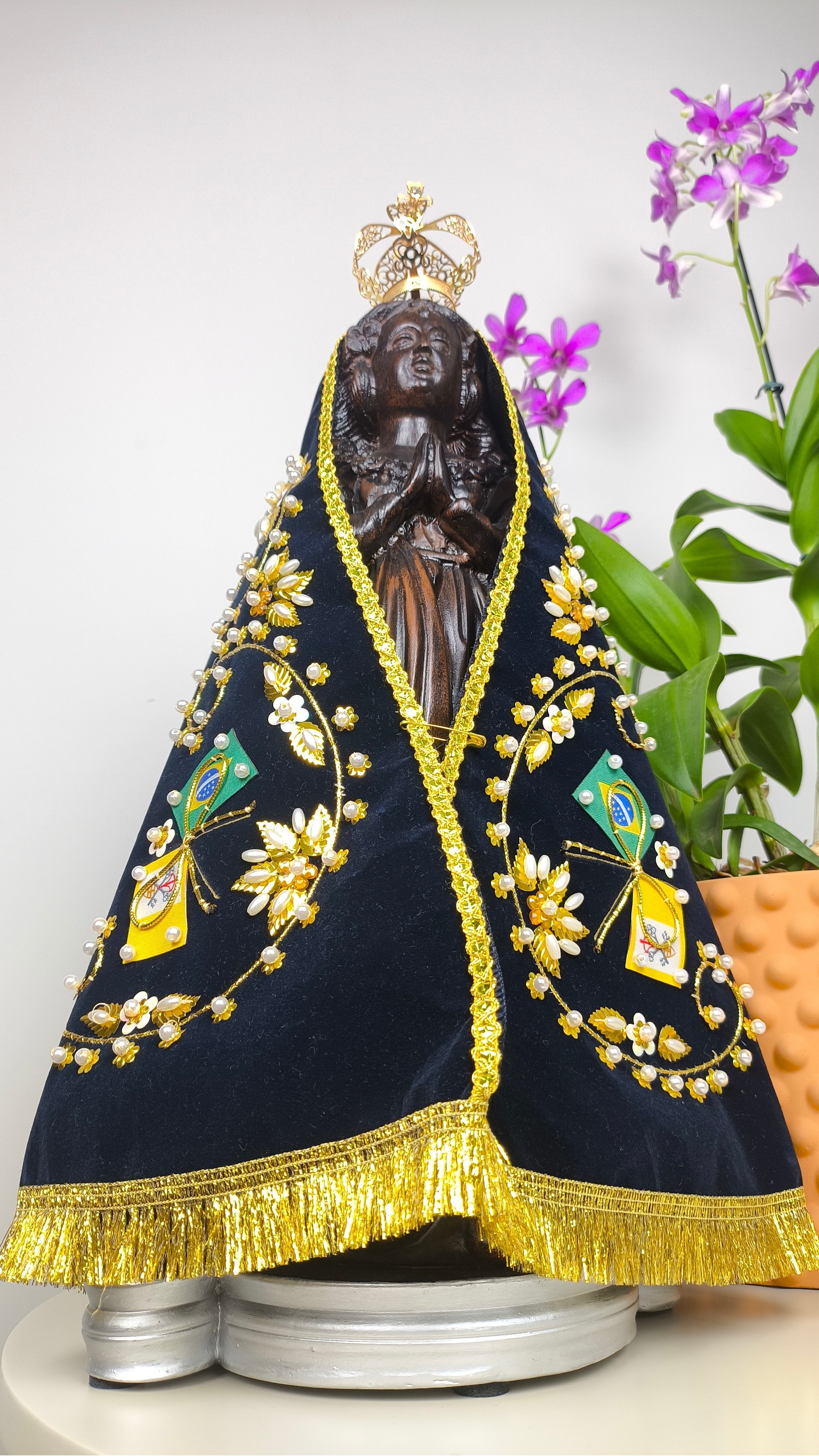 Nossa Senhora Aparecida 37cm - Fac-símile