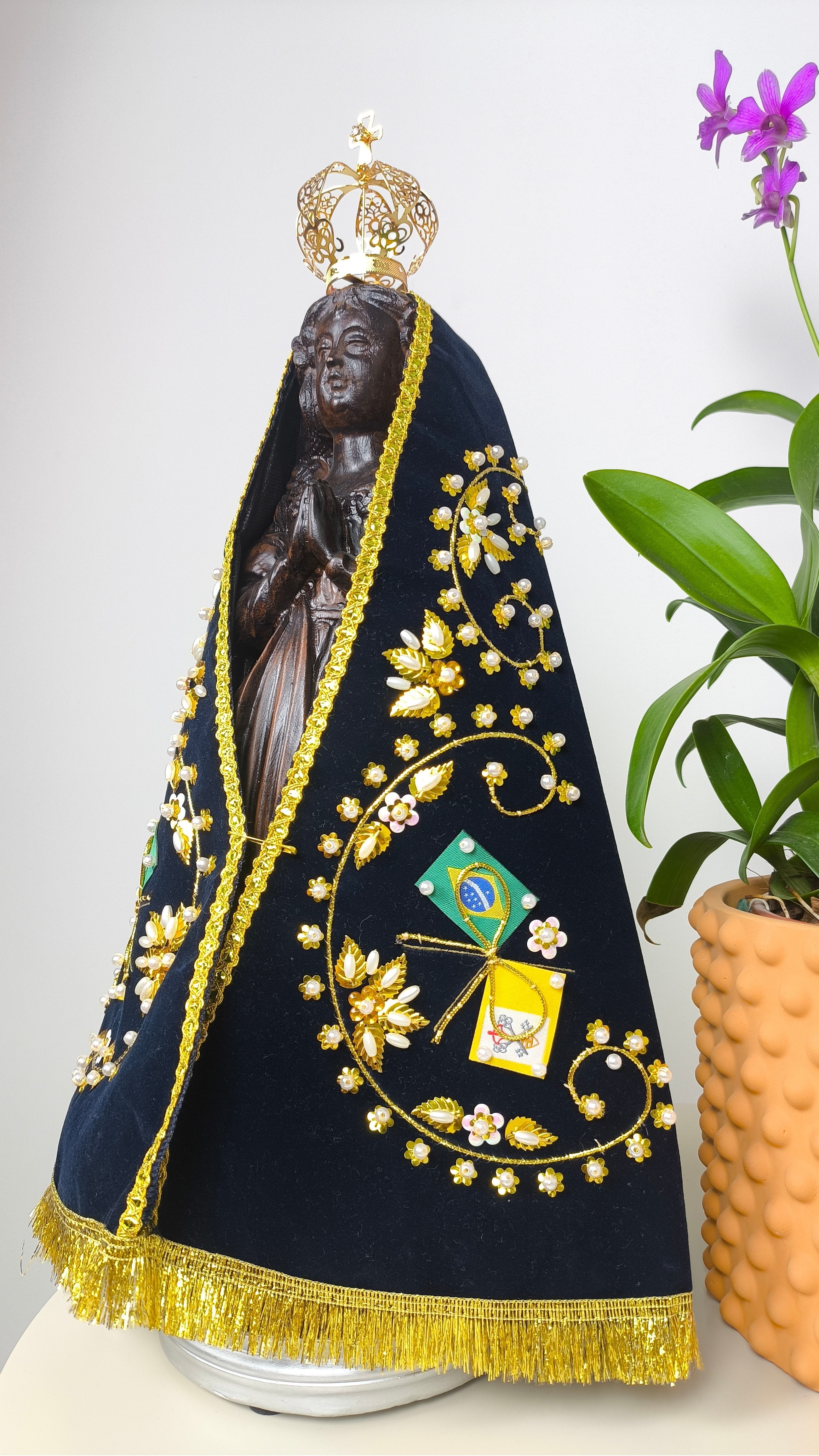 Nossa Senhora Aparecida 37cm - Fac-símile