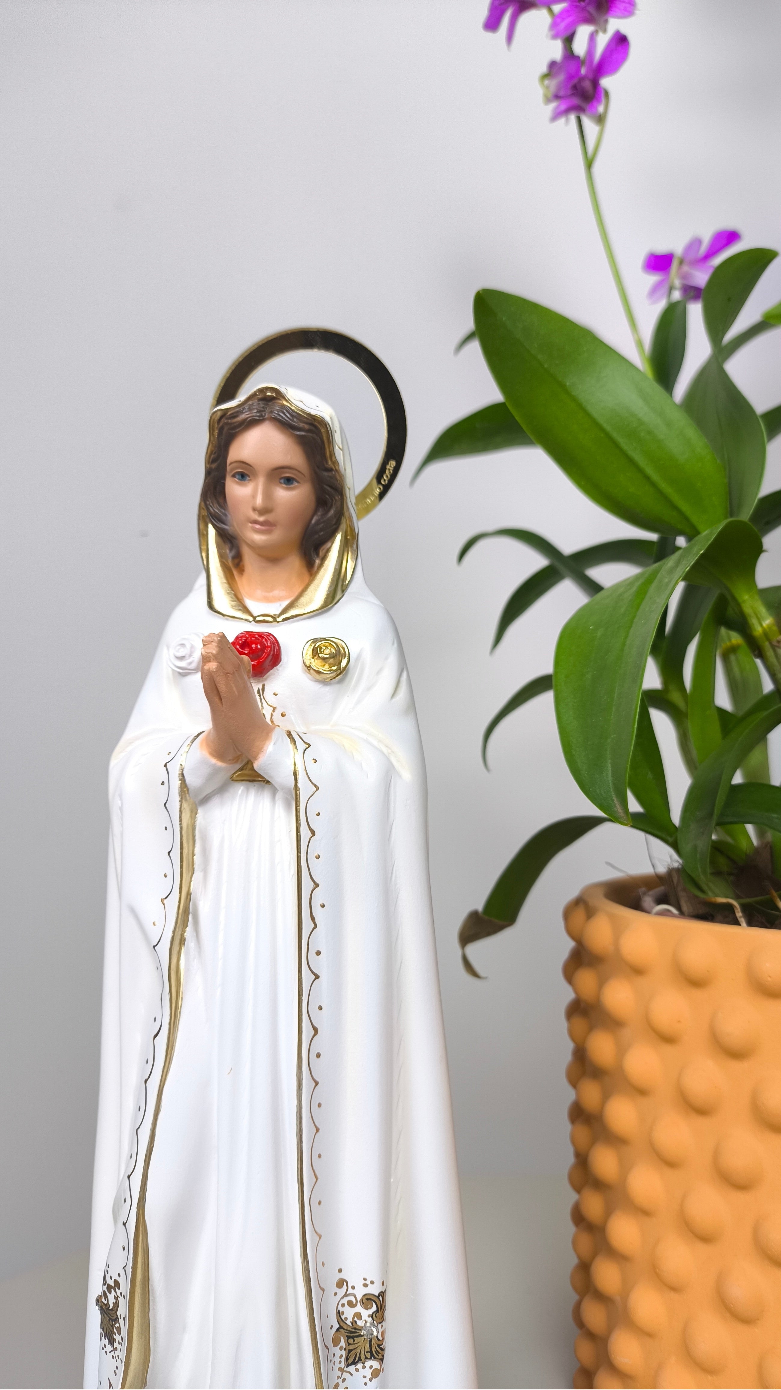 Nossa Senhora Rosa Mística 30cm