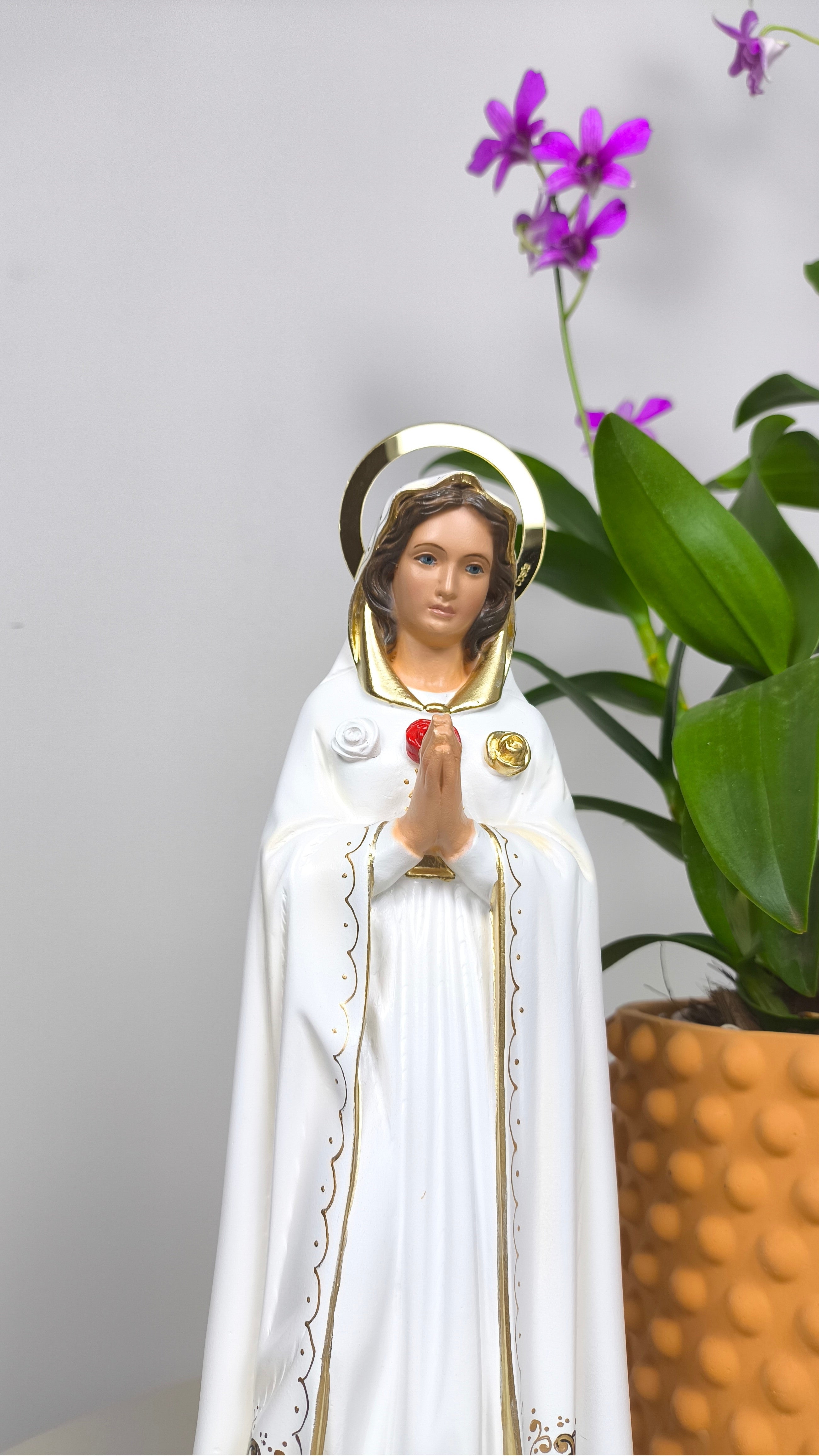 Nossa Senhora Rosa Mística 30cm
