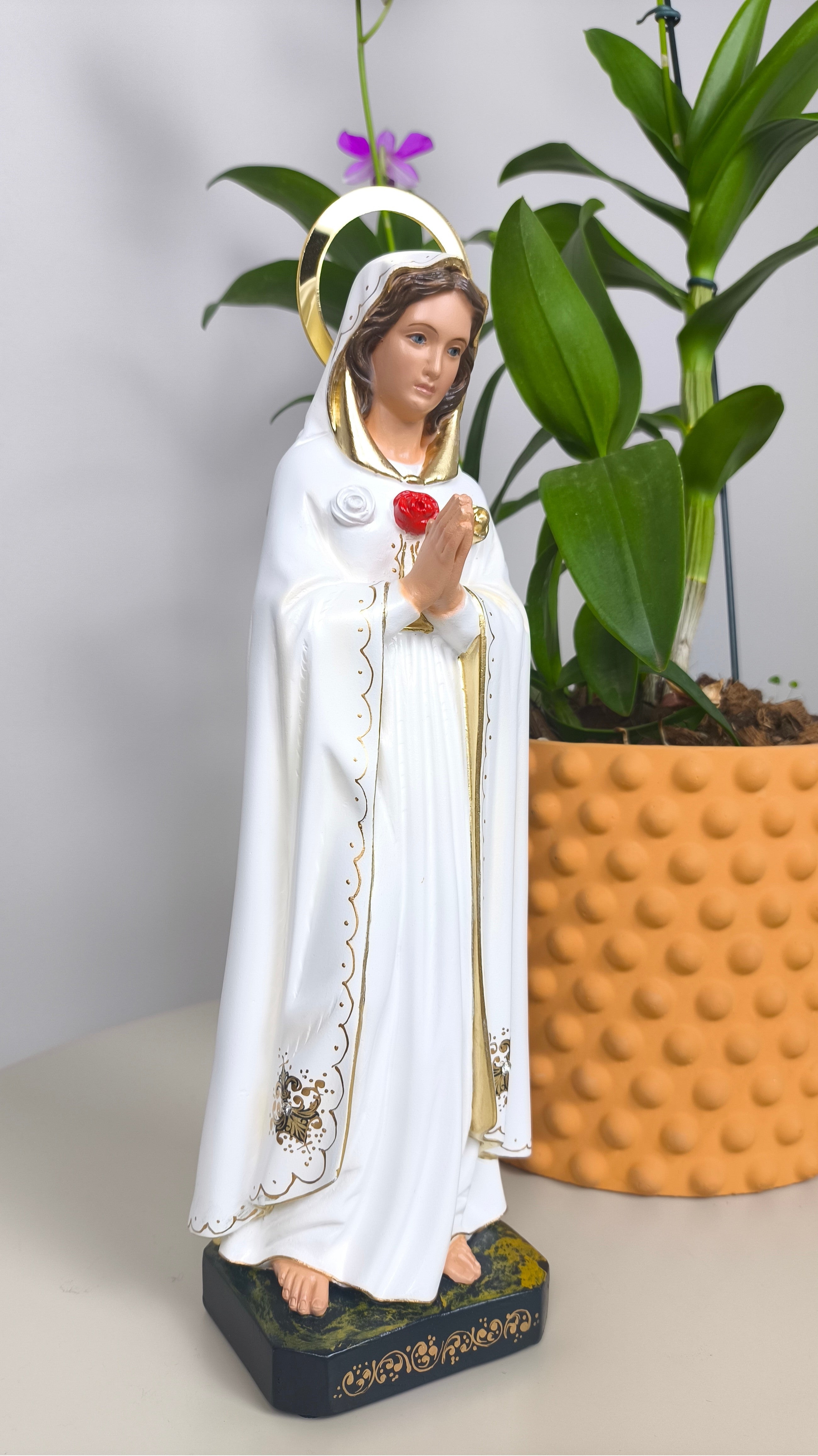 Nossa Senhora Rosa Mística 30cm