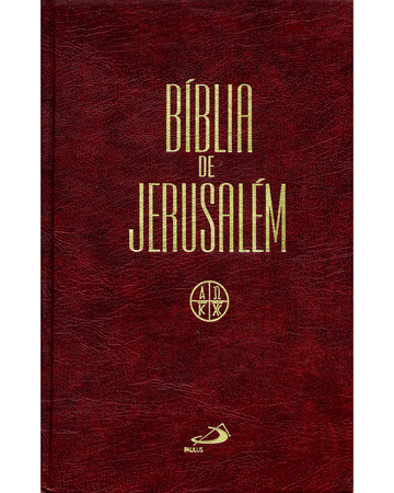 Bíblia Sagrada de Jerusalém estudos marrom - Média/Zíper