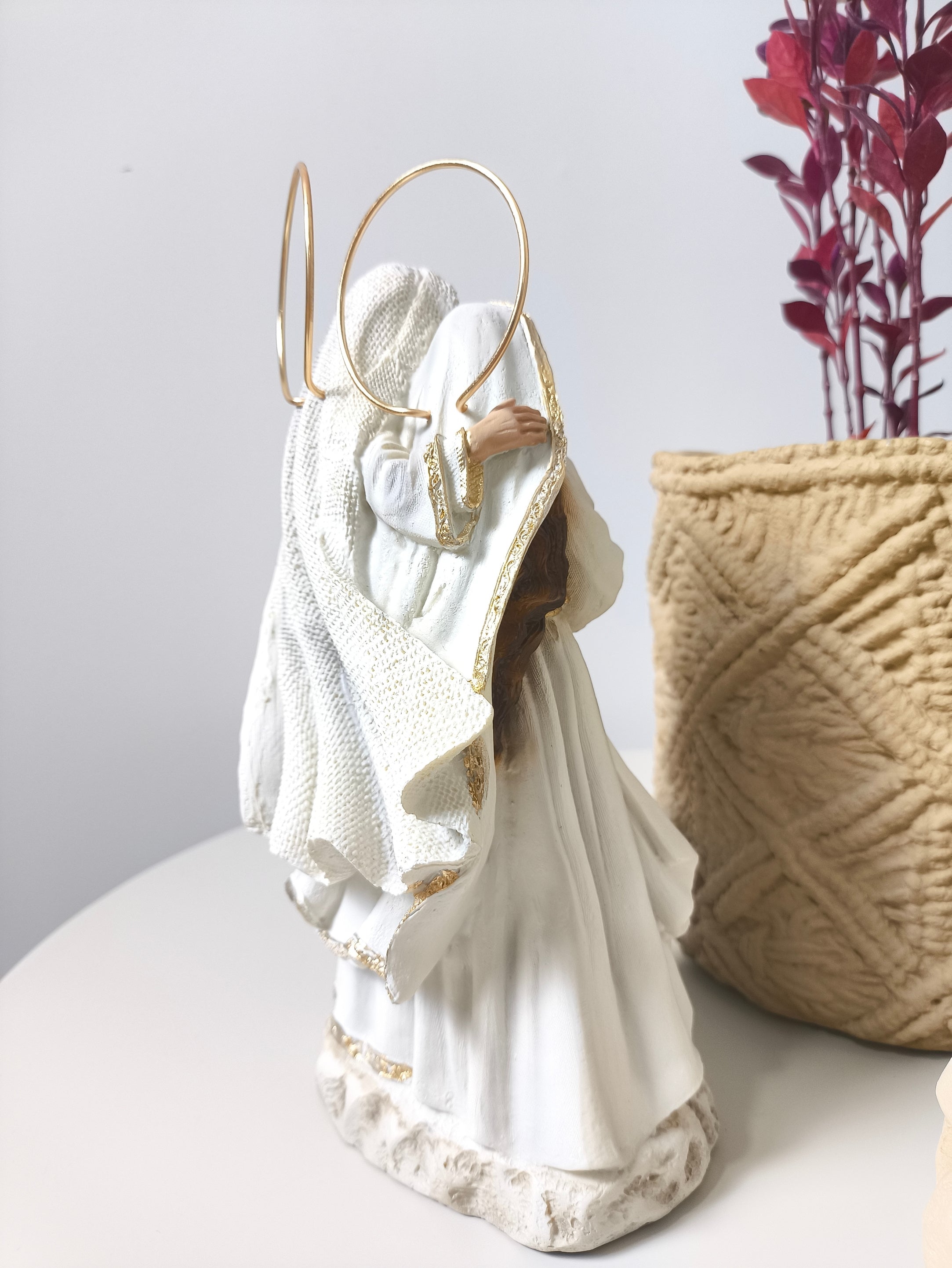Sagrada Família Tradicional Branca 20cm