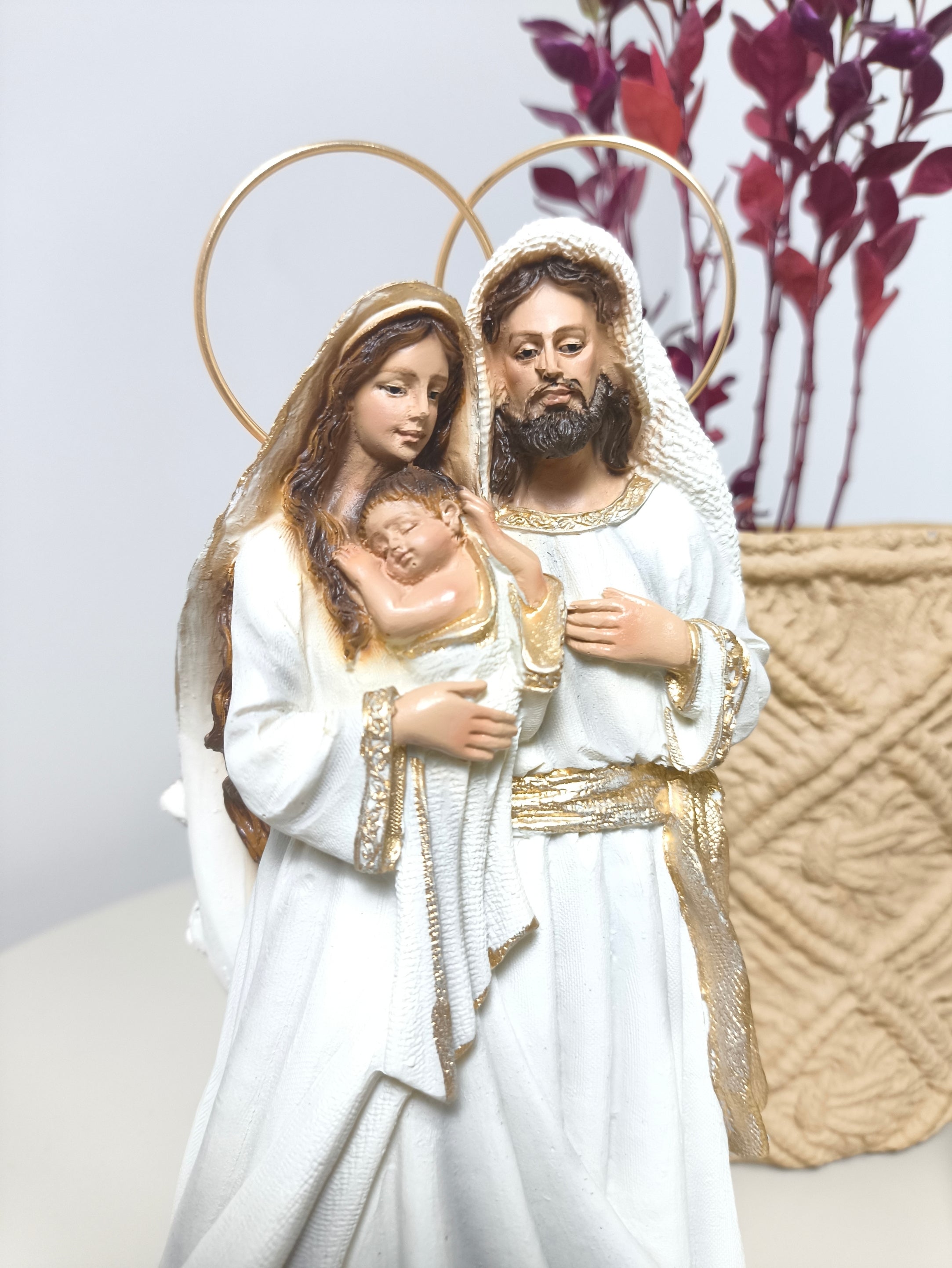 Sagrada Família Tradicional Branca 20cm