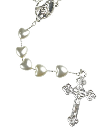 Terço de Coração Nossa Senhora das Graças Pérola