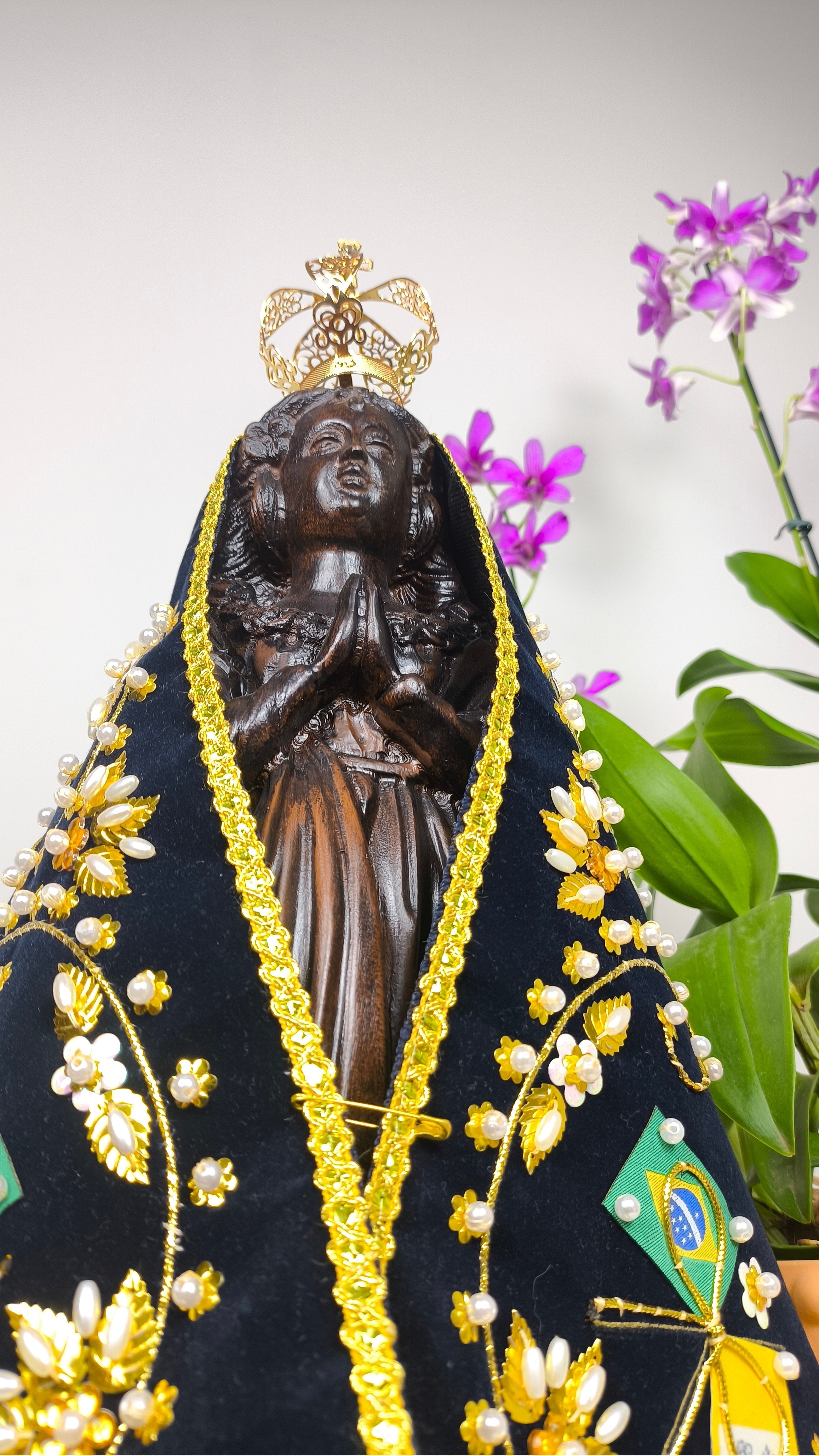 Nossa Senhora Aparecida 37cm - Fac-símile