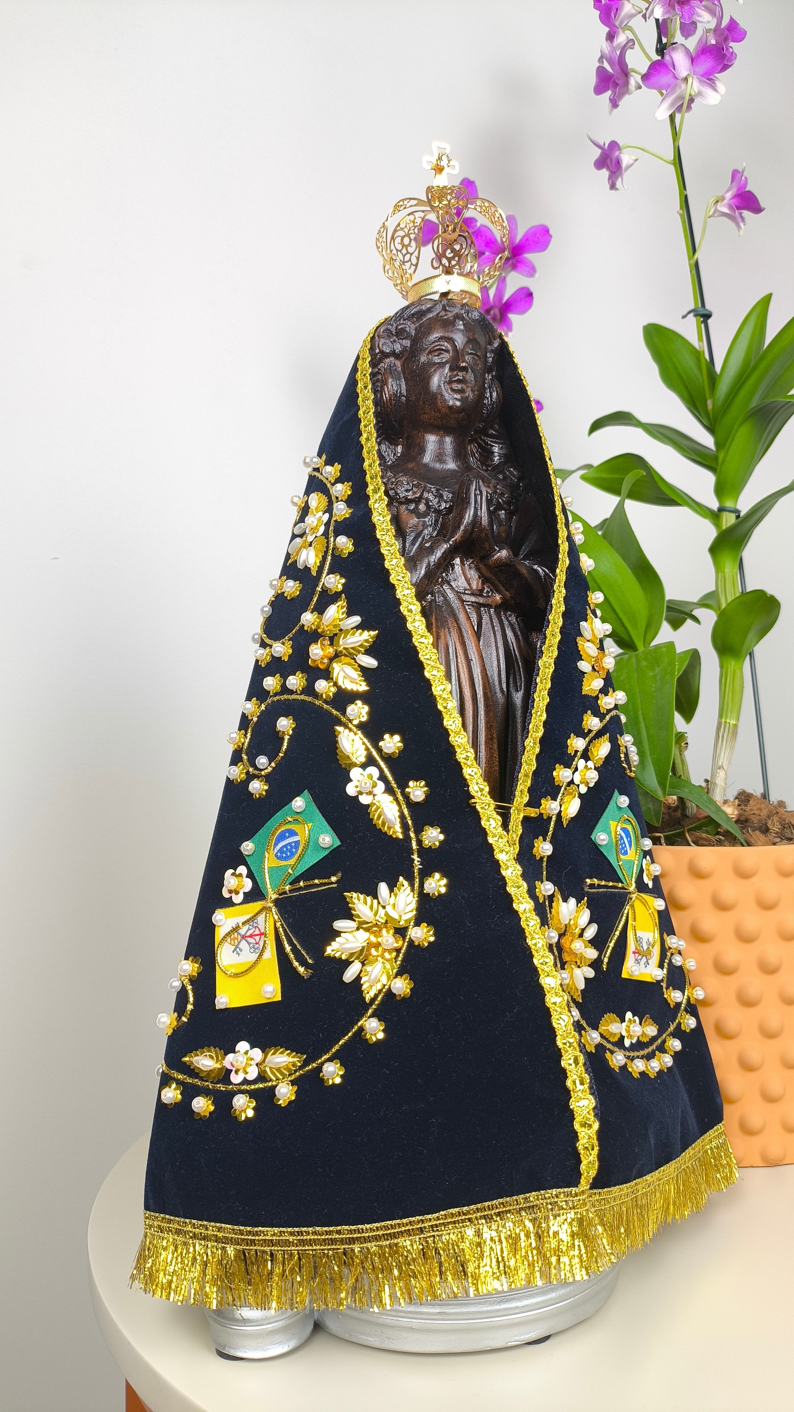 Nossa Senhora Aparecida 37cm - Fac-símile
