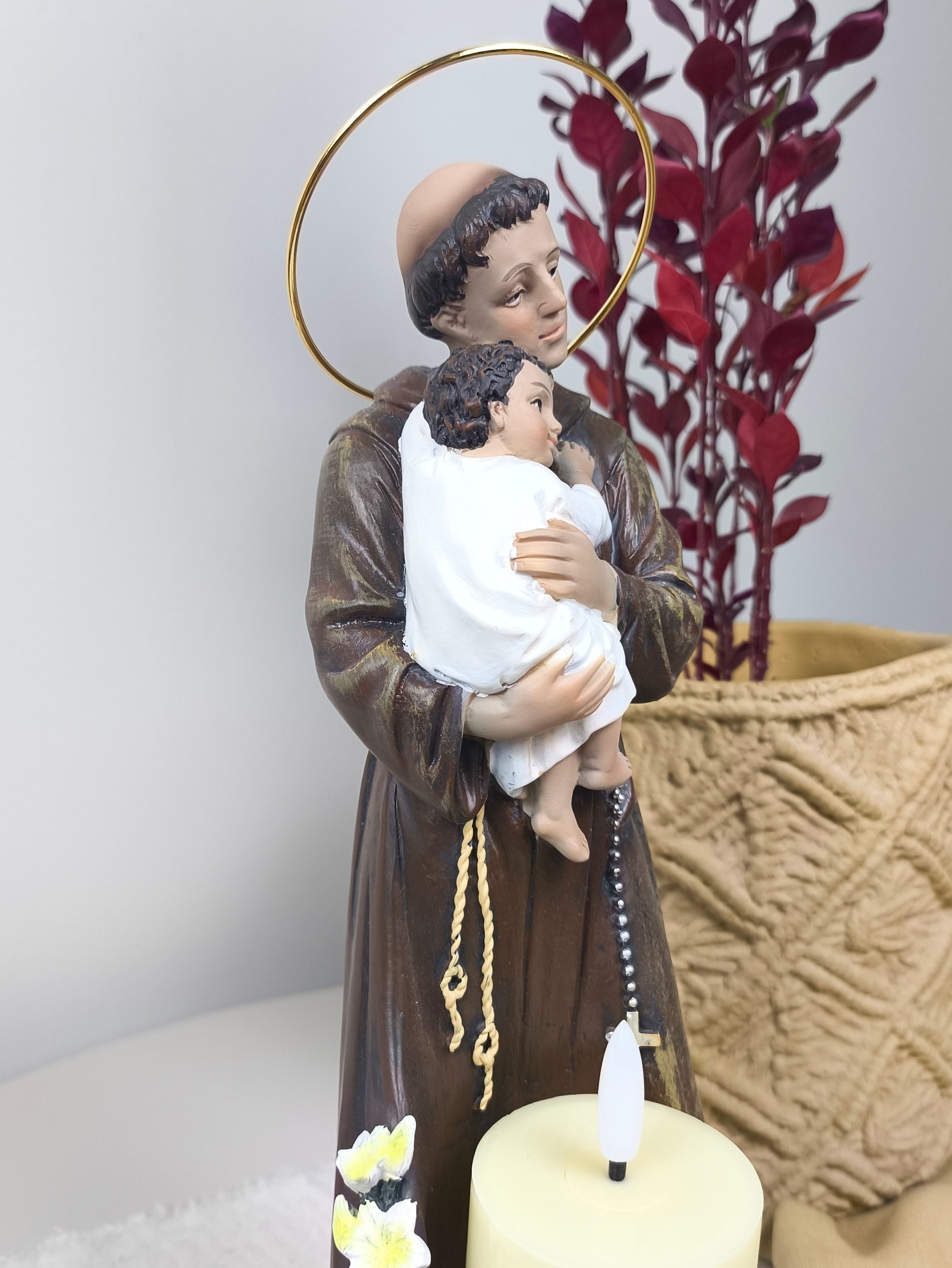 Santo Antonio 30cm - Com Vela