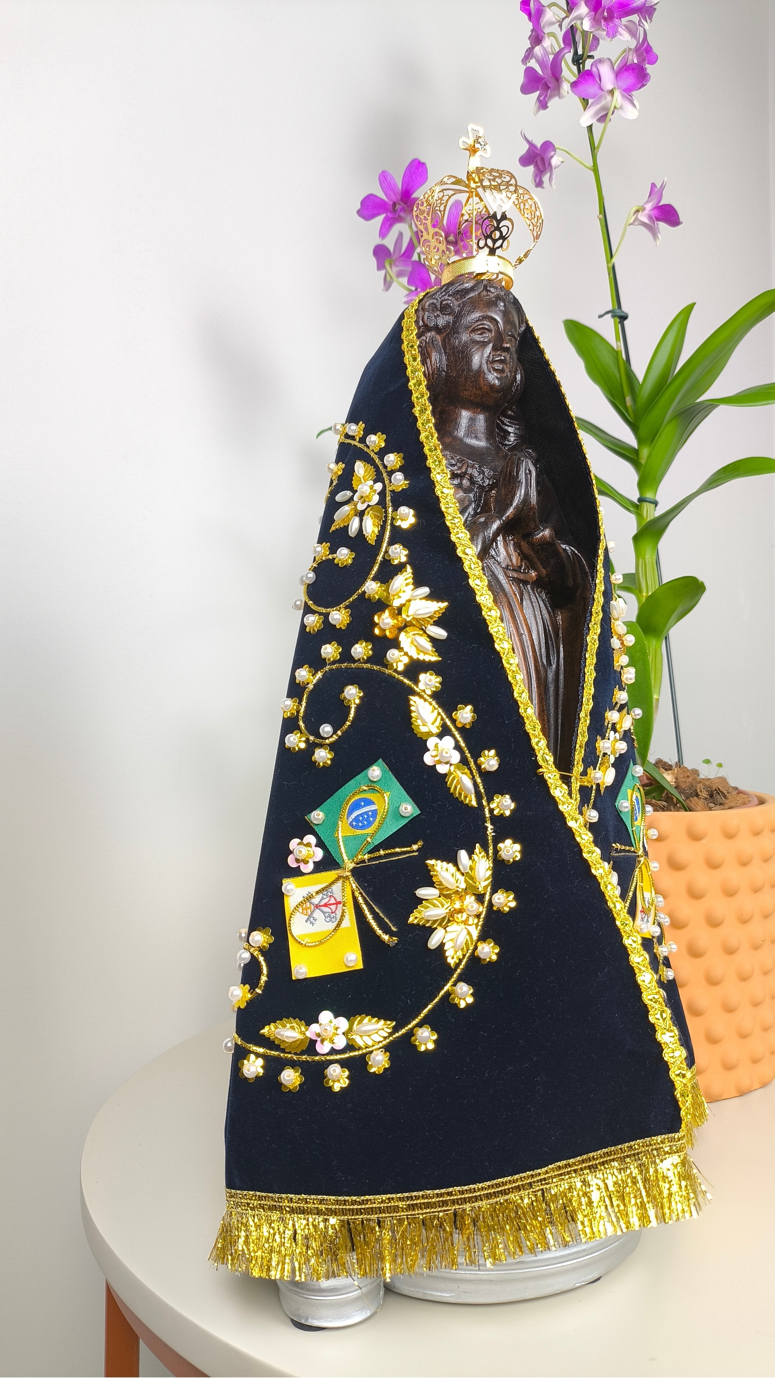 Nossa Senhora Aparecida 37cm - Fac-símile