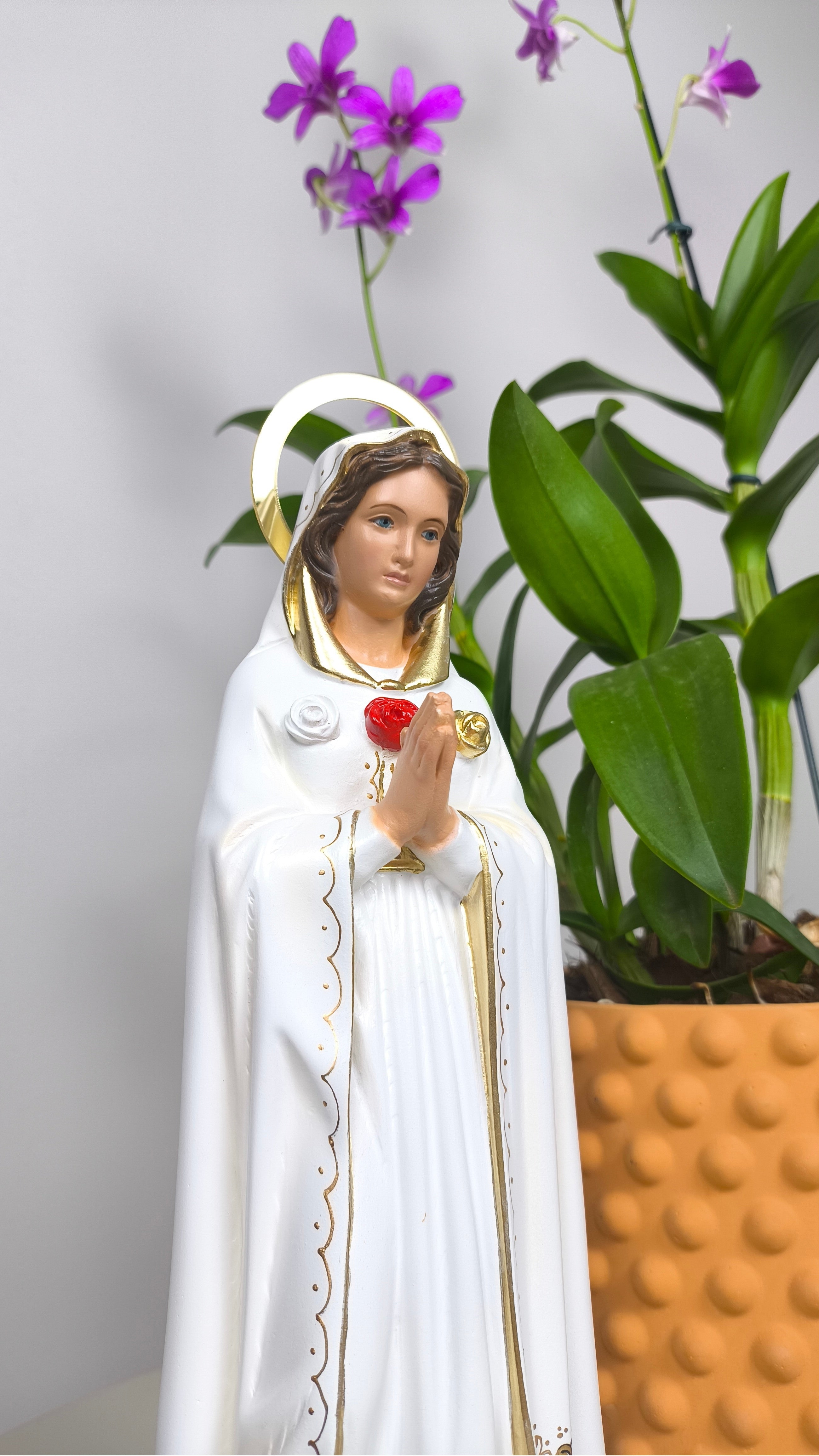 Nossa Senhora Rosa Mística 30cm