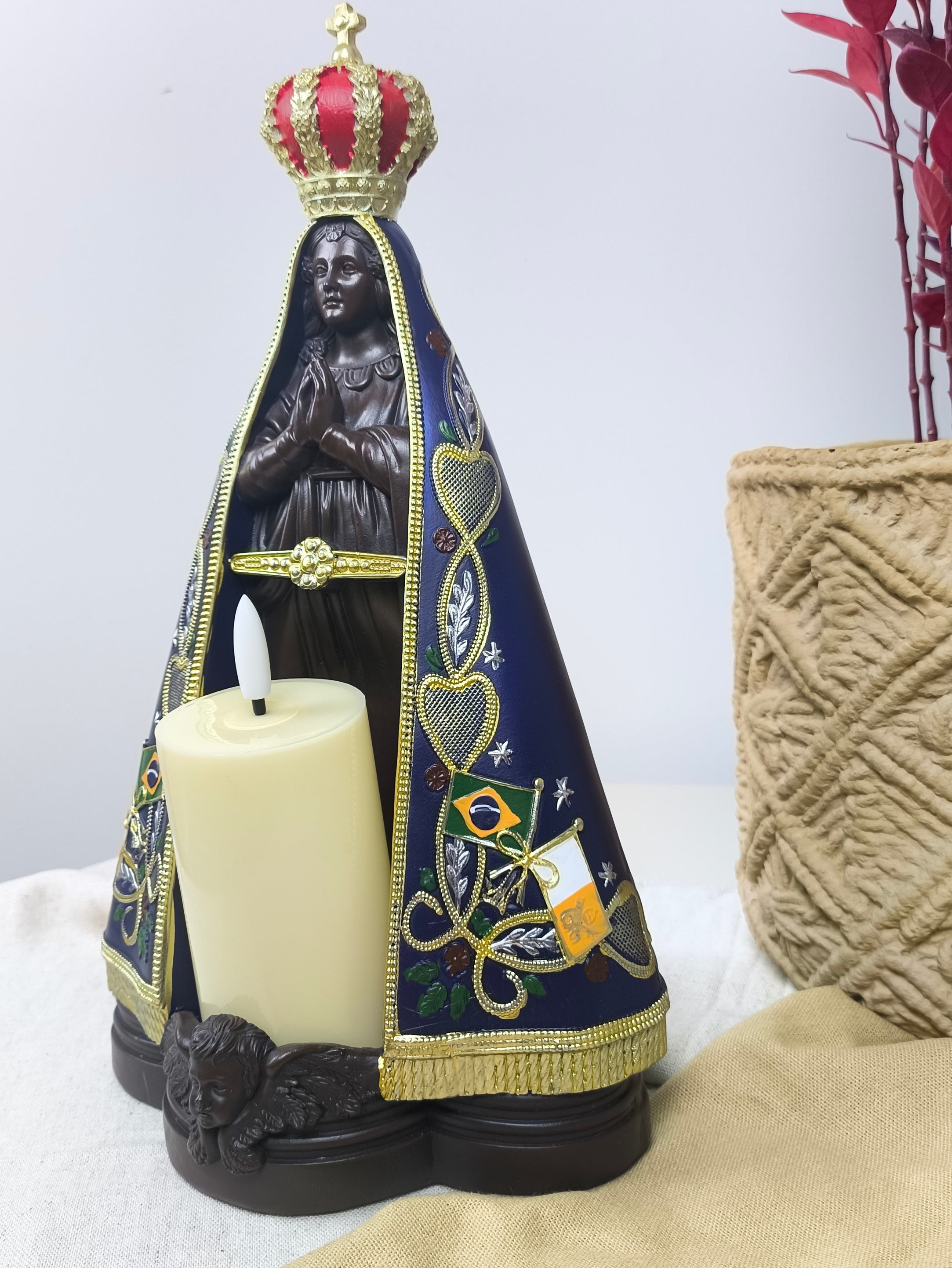 Nossa Senhora Aparecida 30cm - Com Vela