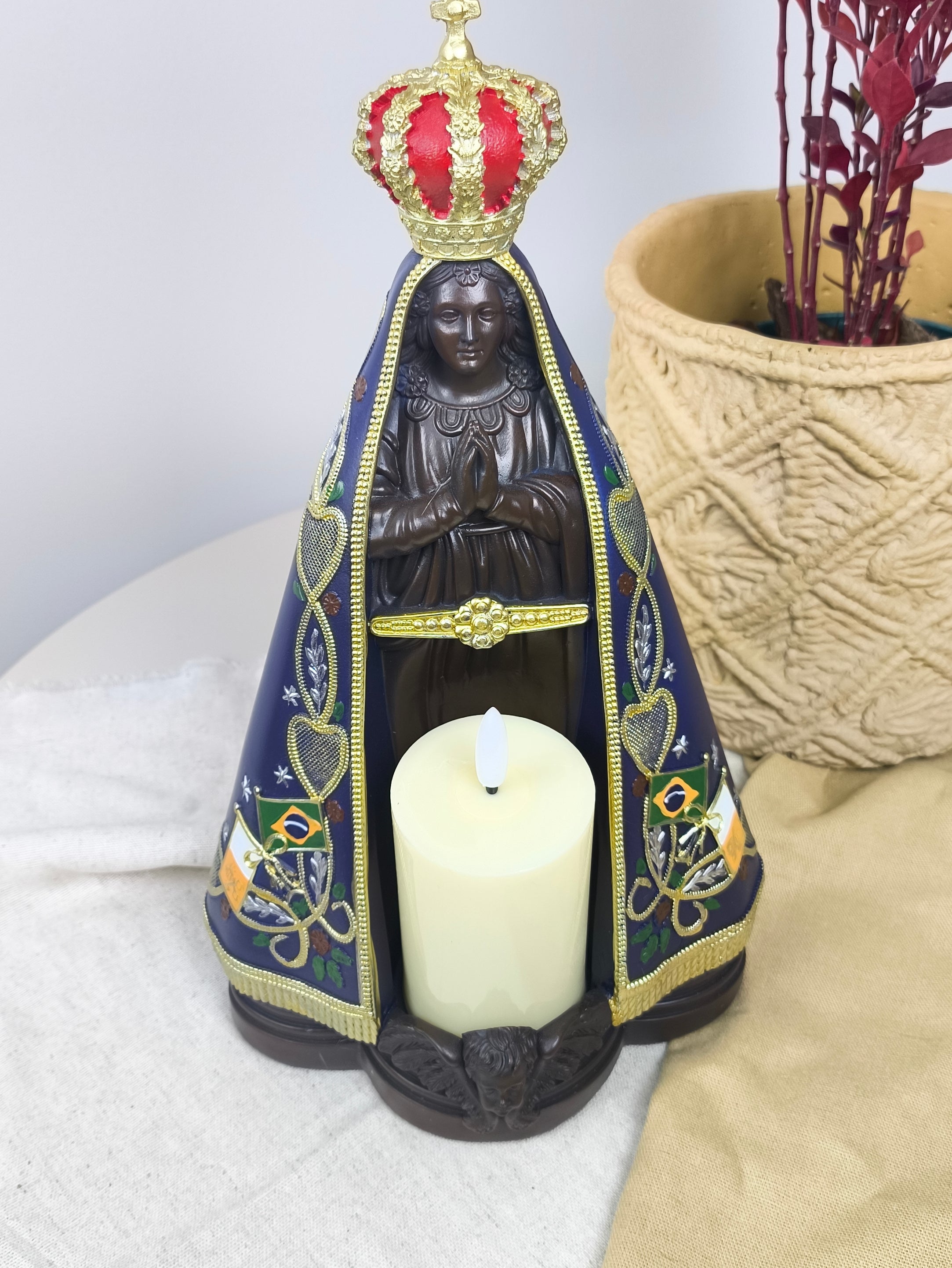 Nossa Senhora Aparecida 30cm - Com Vela