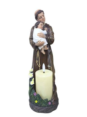 Santo Antonio 30cm - Com Vela