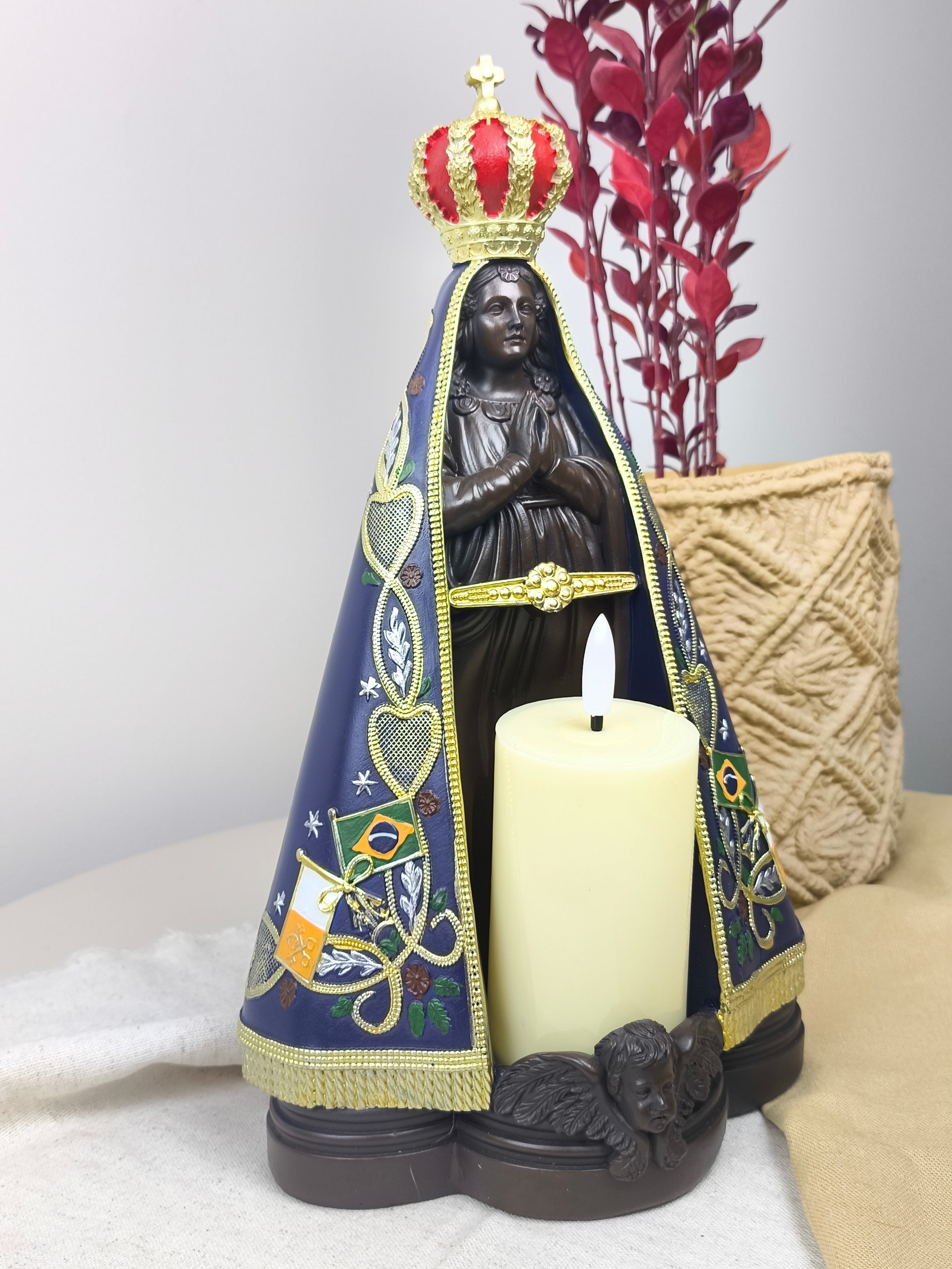 Nossa Senhora Aparecida 30cm - Com Vela