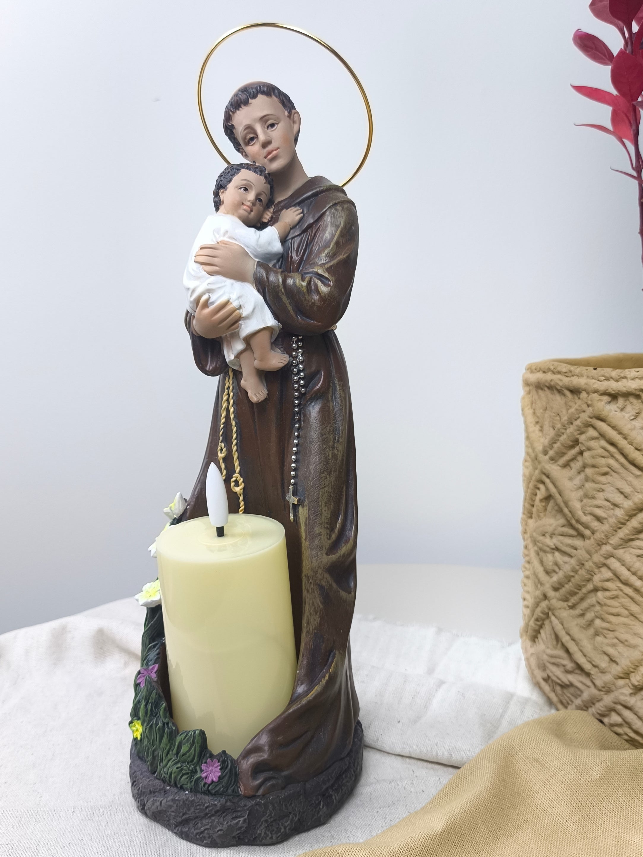 Santo Antonio 30cm - Com Vela