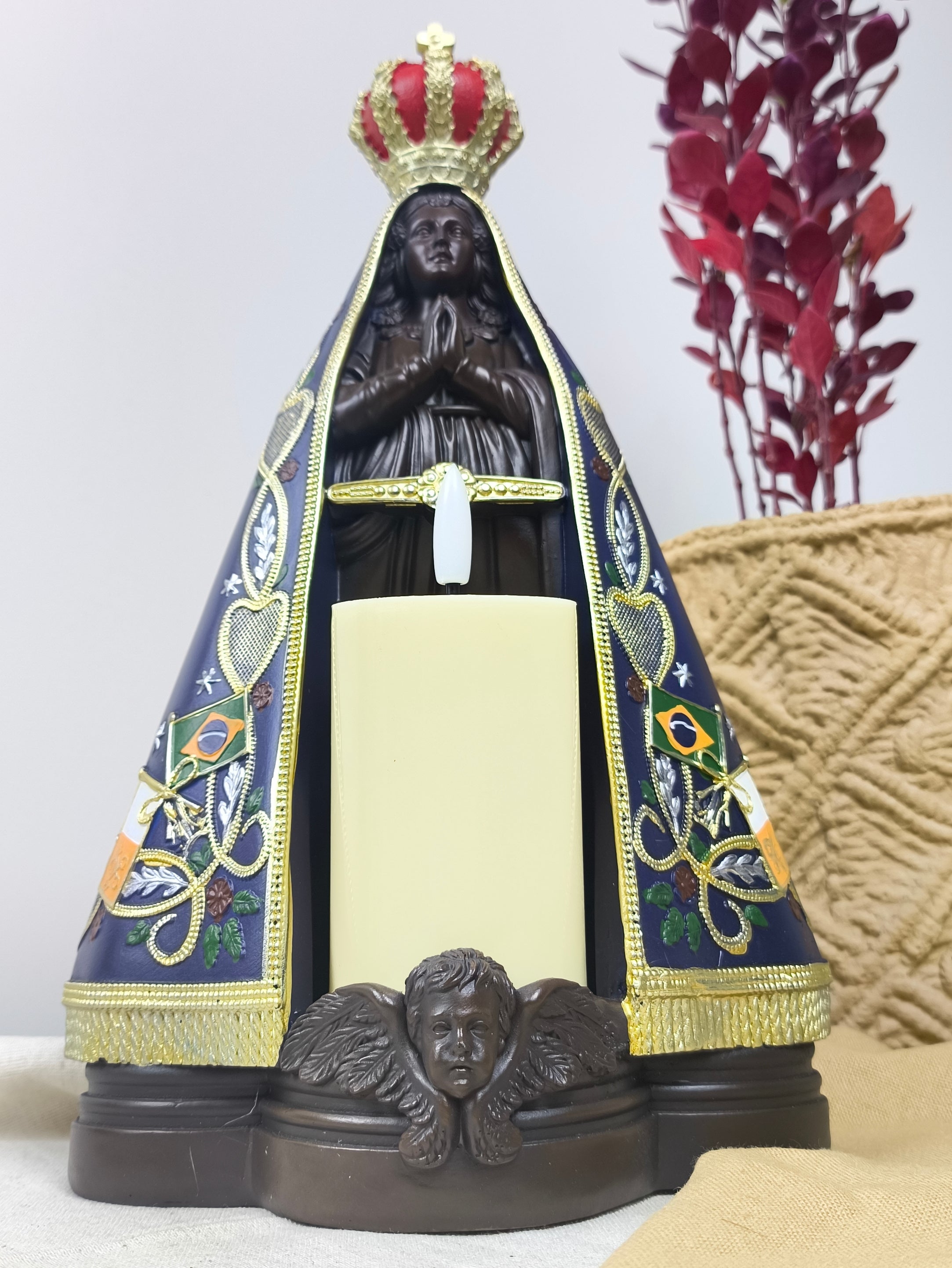 Nossa Senhora Aparecida 30cm - Com Vela