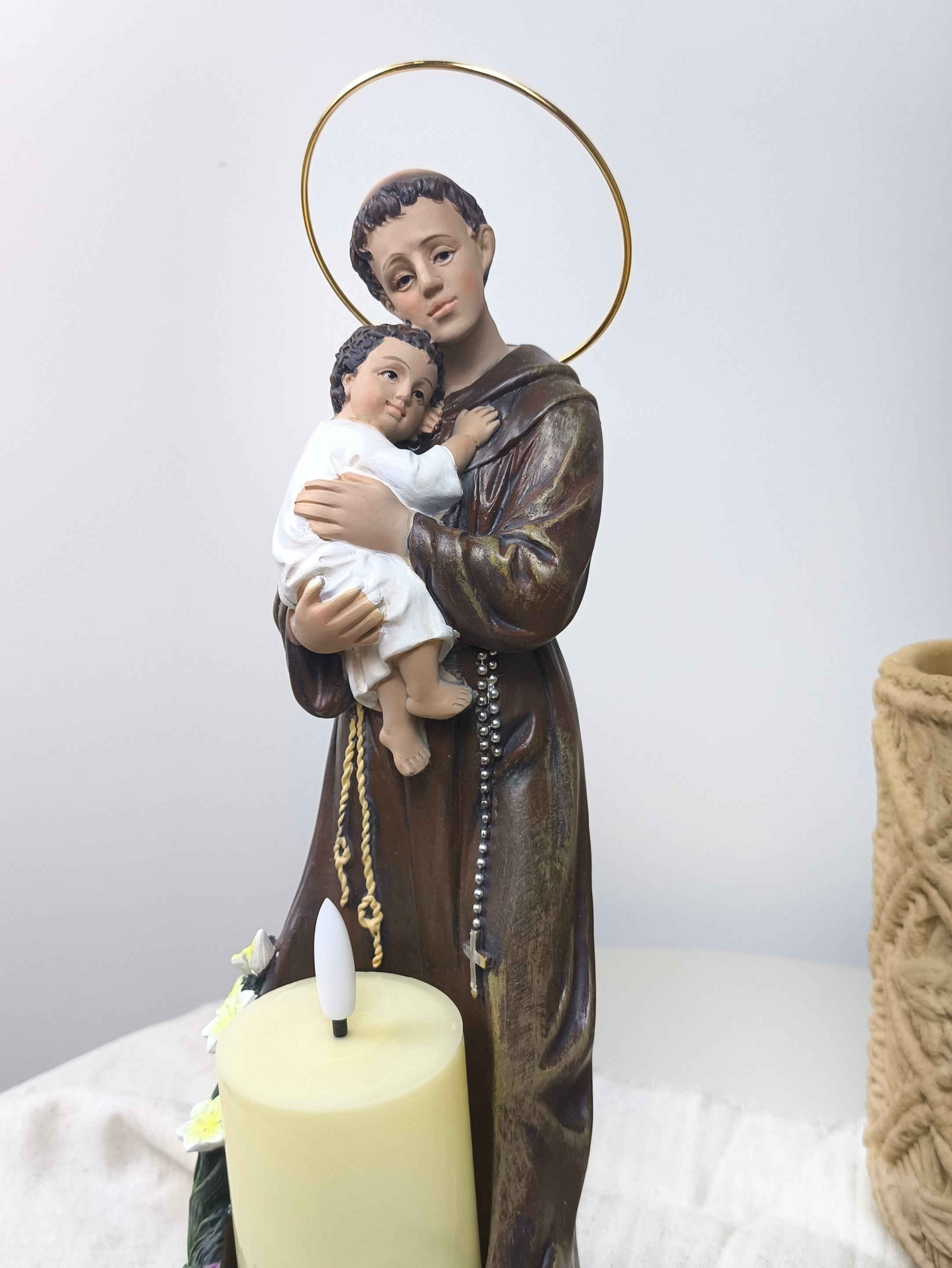 Santo Antonio 30cm - Com Vela