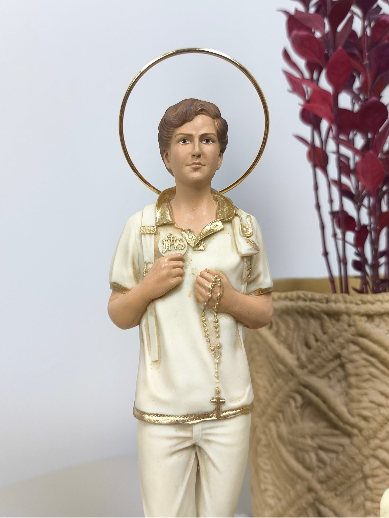 Carlo Acutis 25cm Marfim