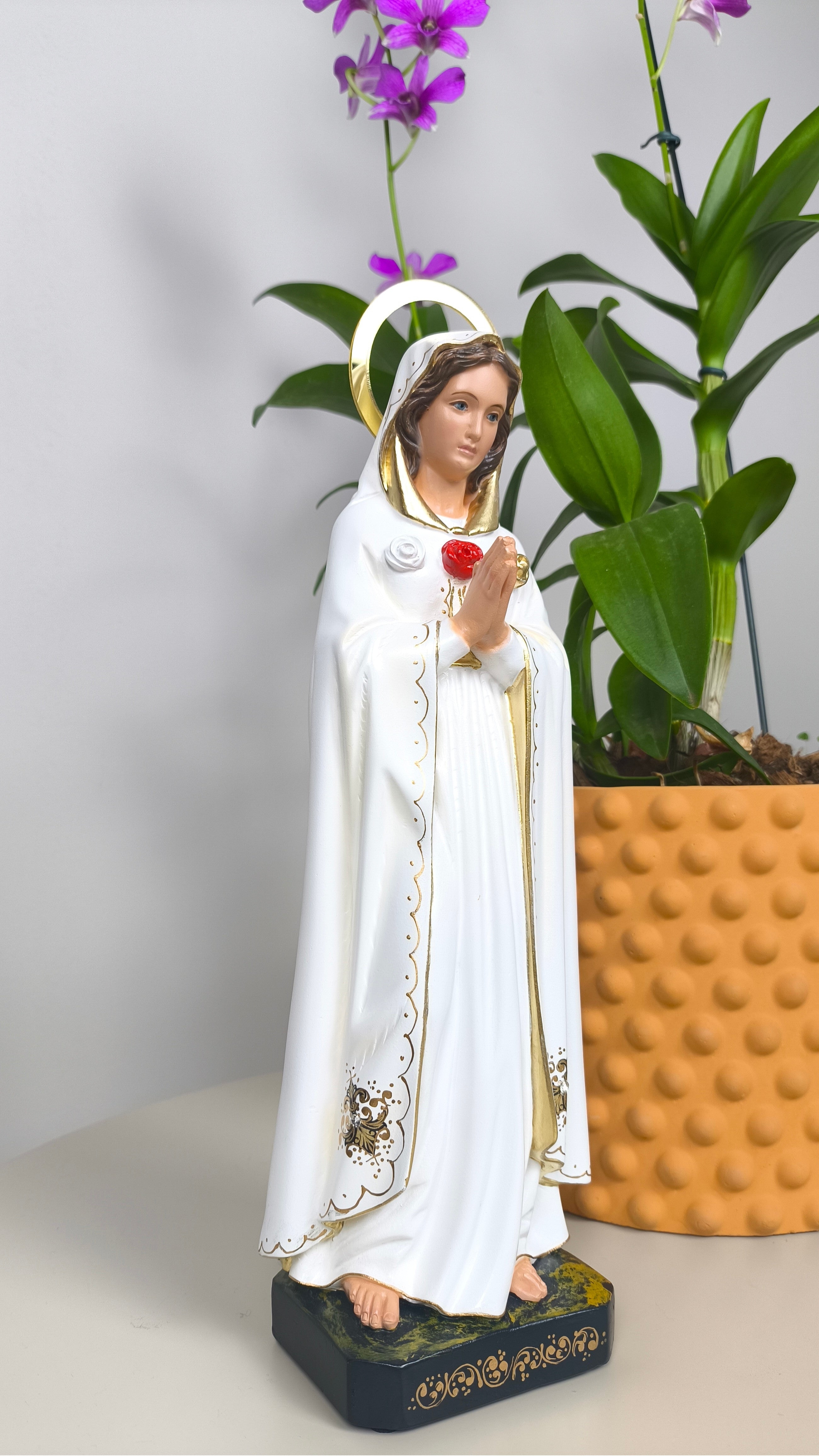 Nossa Senhora Rosa Mística 30cm