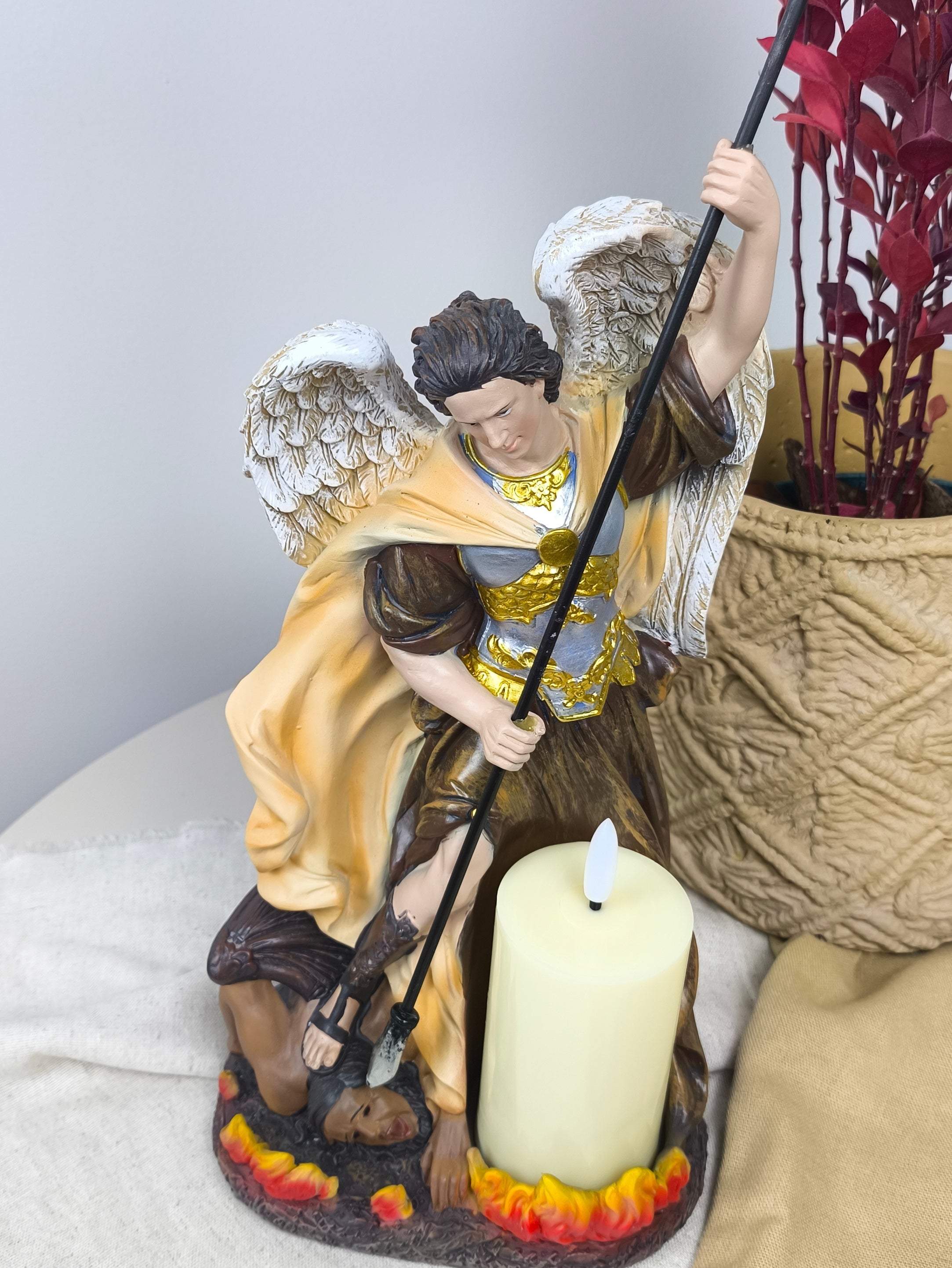 São Miguel 30cm - Com Vela