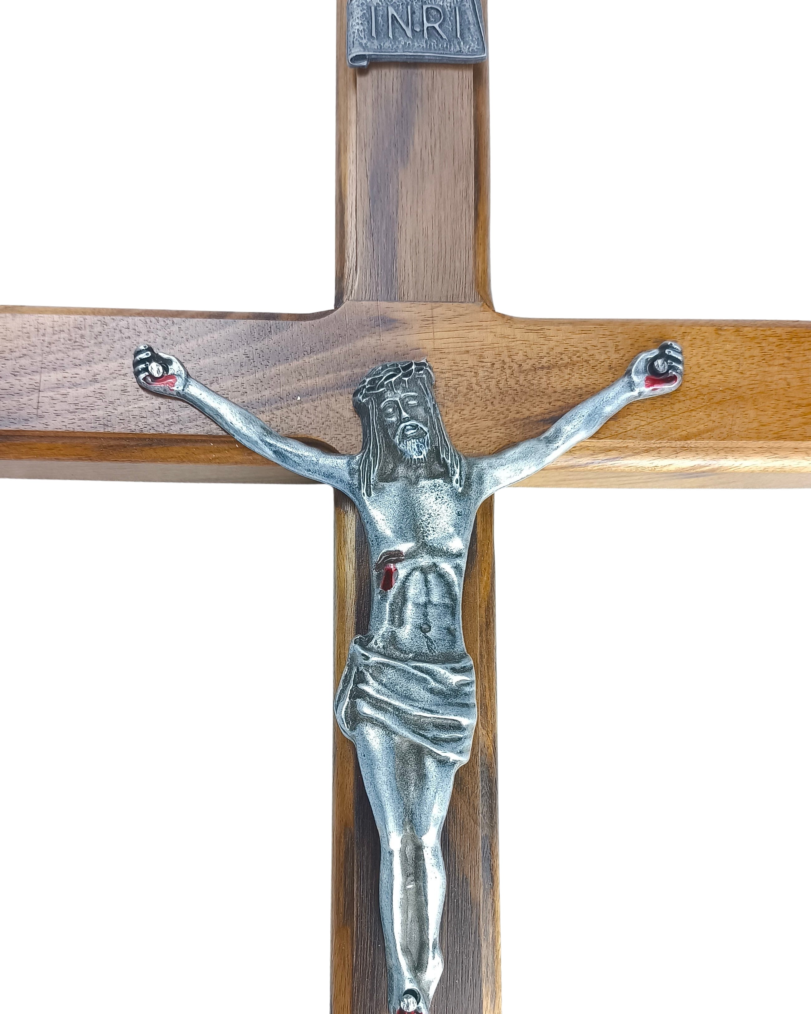 Crucifixo de Madeira para Parede 40cm - P.V.