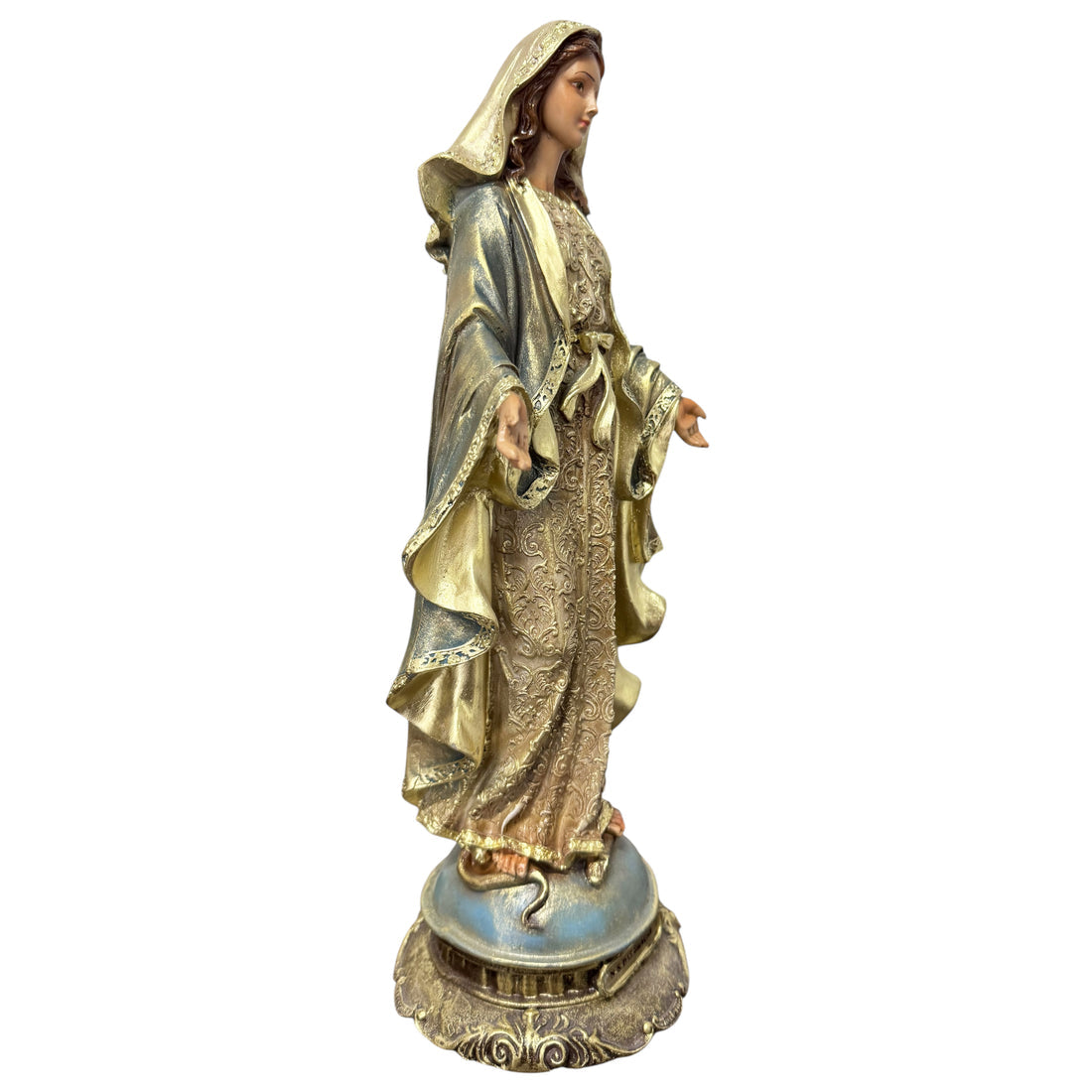 Nossa Senhora das Graças 40cm detalhes dourados