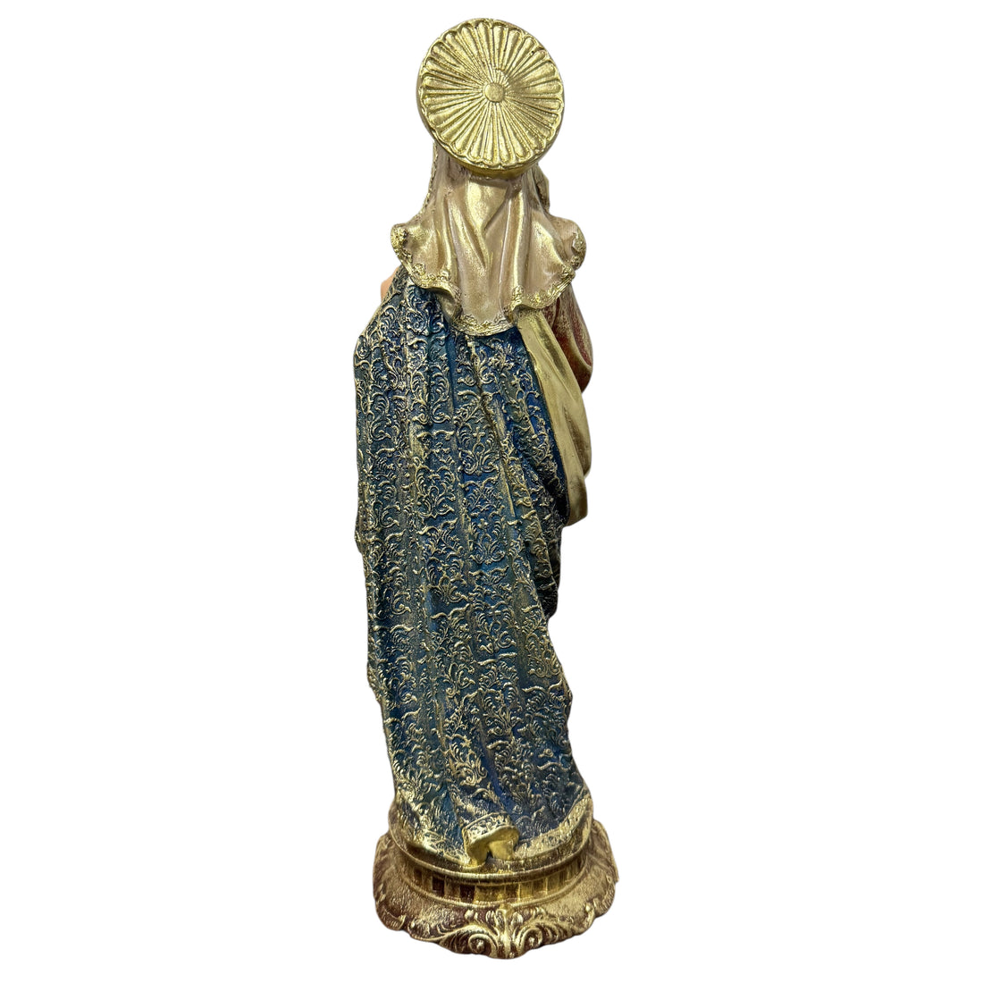 Imaculado Coração de Maria 30cm detalhes em dourado