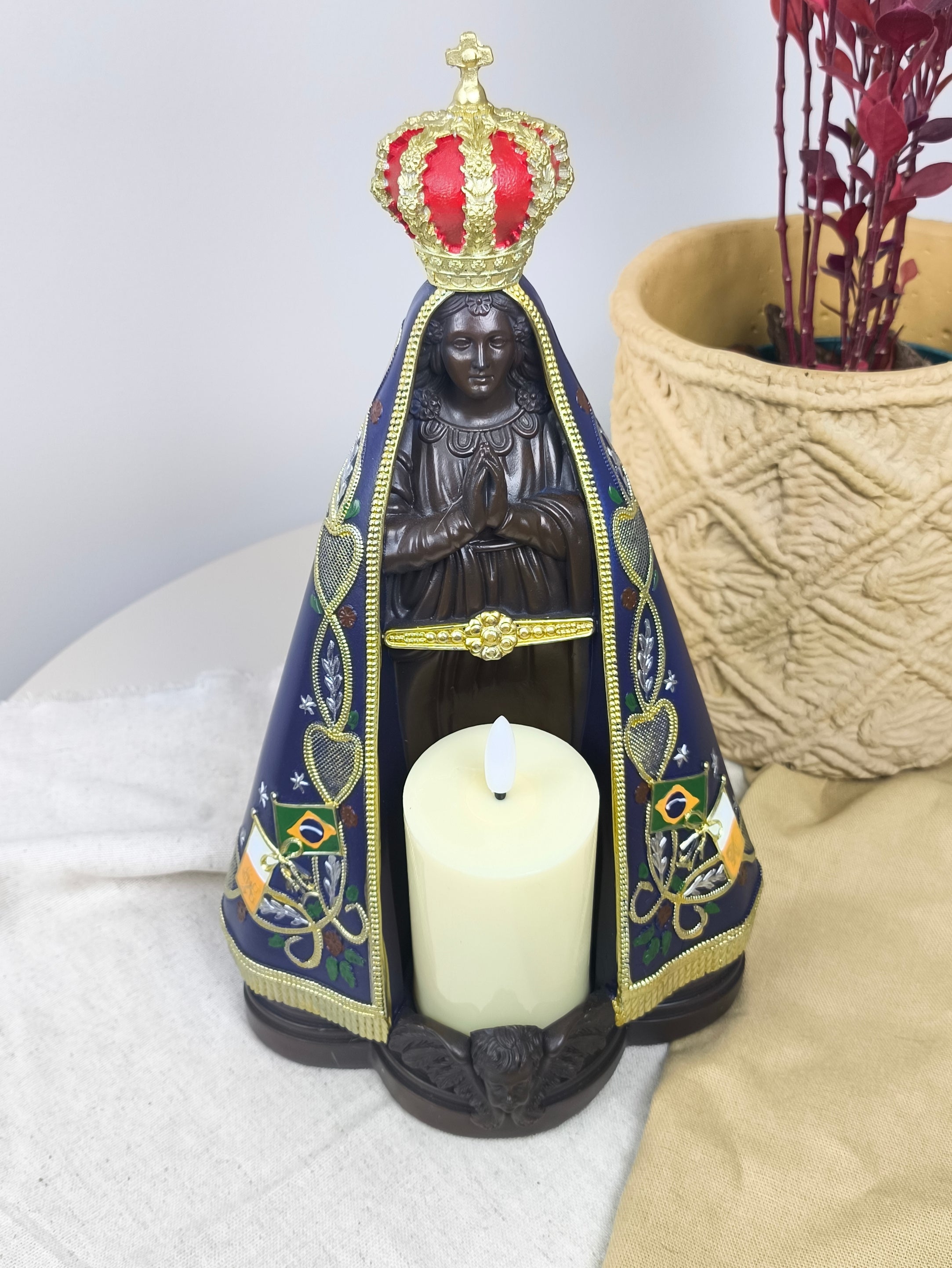 Nossa Senhora Aparecida 30cm - Com Vela