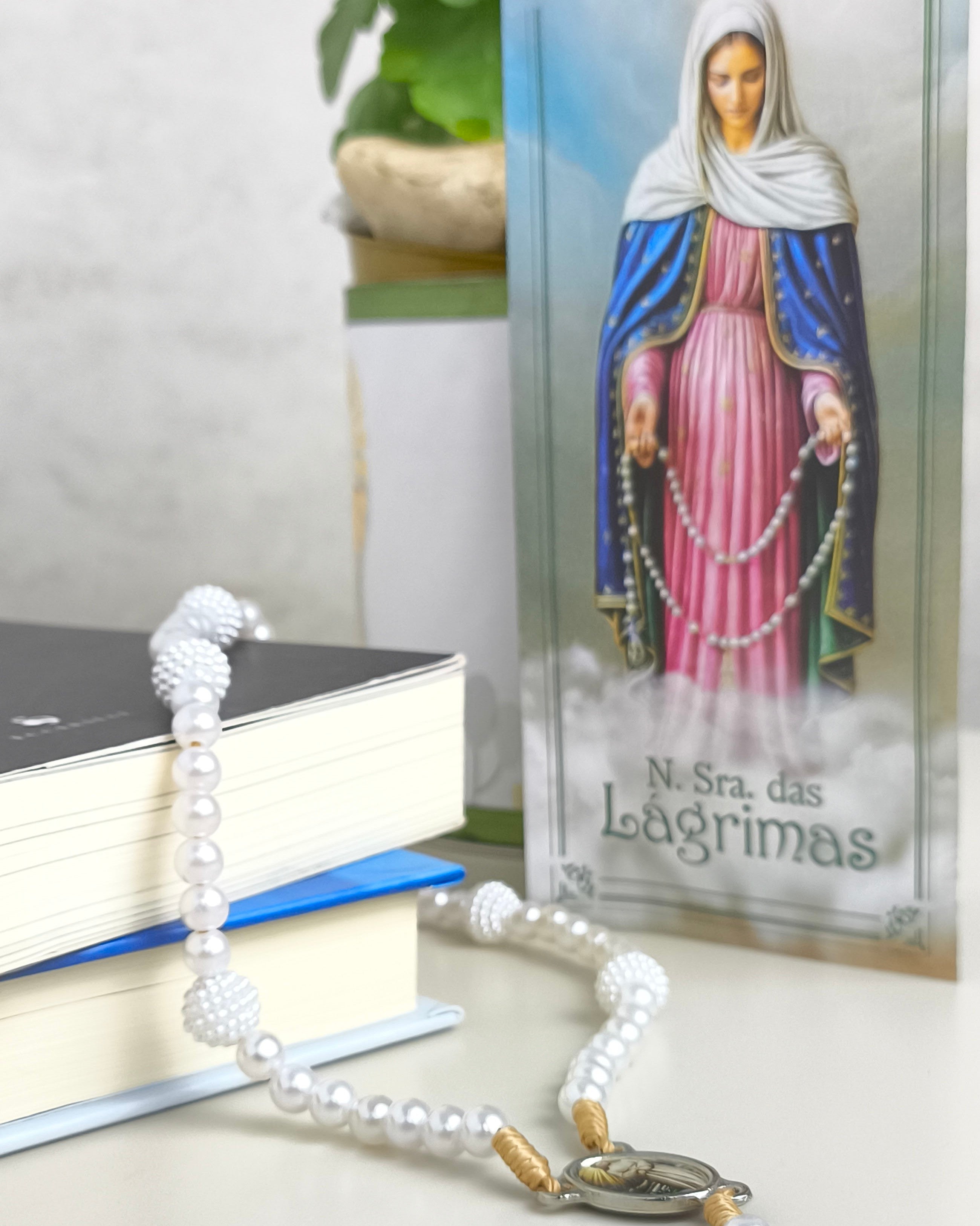 Novena de Nossa Senhora das Lágrimas 6mm com Folheto