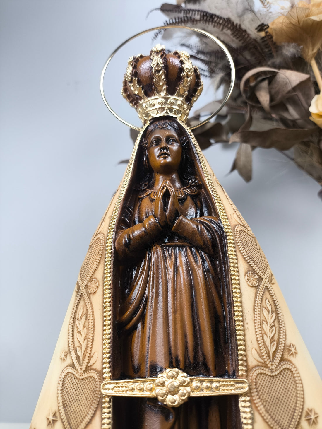 Nossa Senhora Aparecida 30cm Terracota