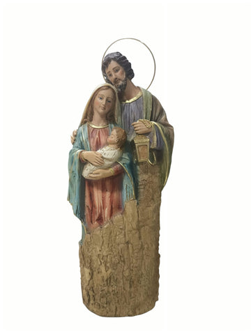 Sagrada Família Base Estilo Madeira 30cm