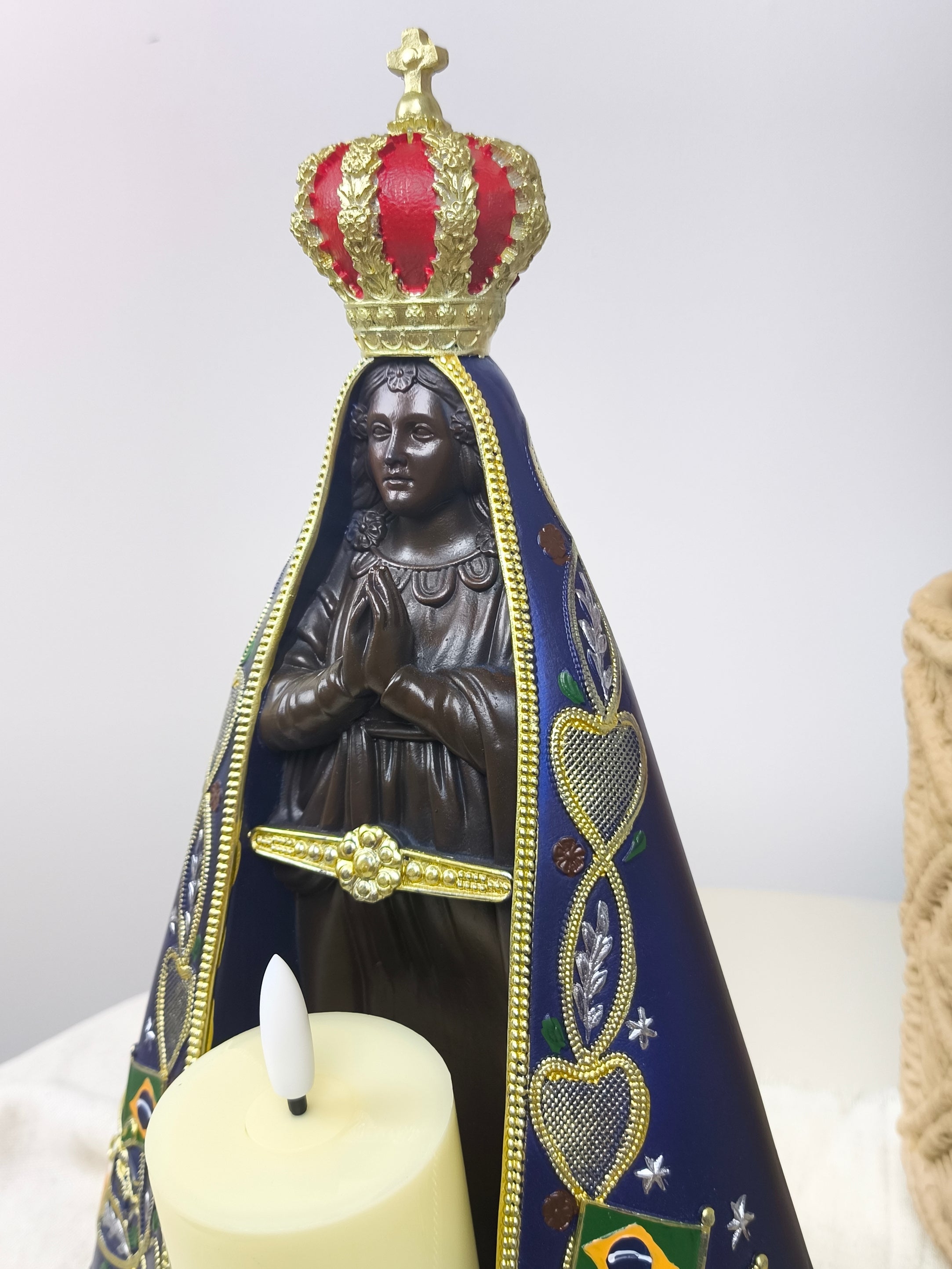 Nossa Senhora Aparecida 30cm - Com Vela