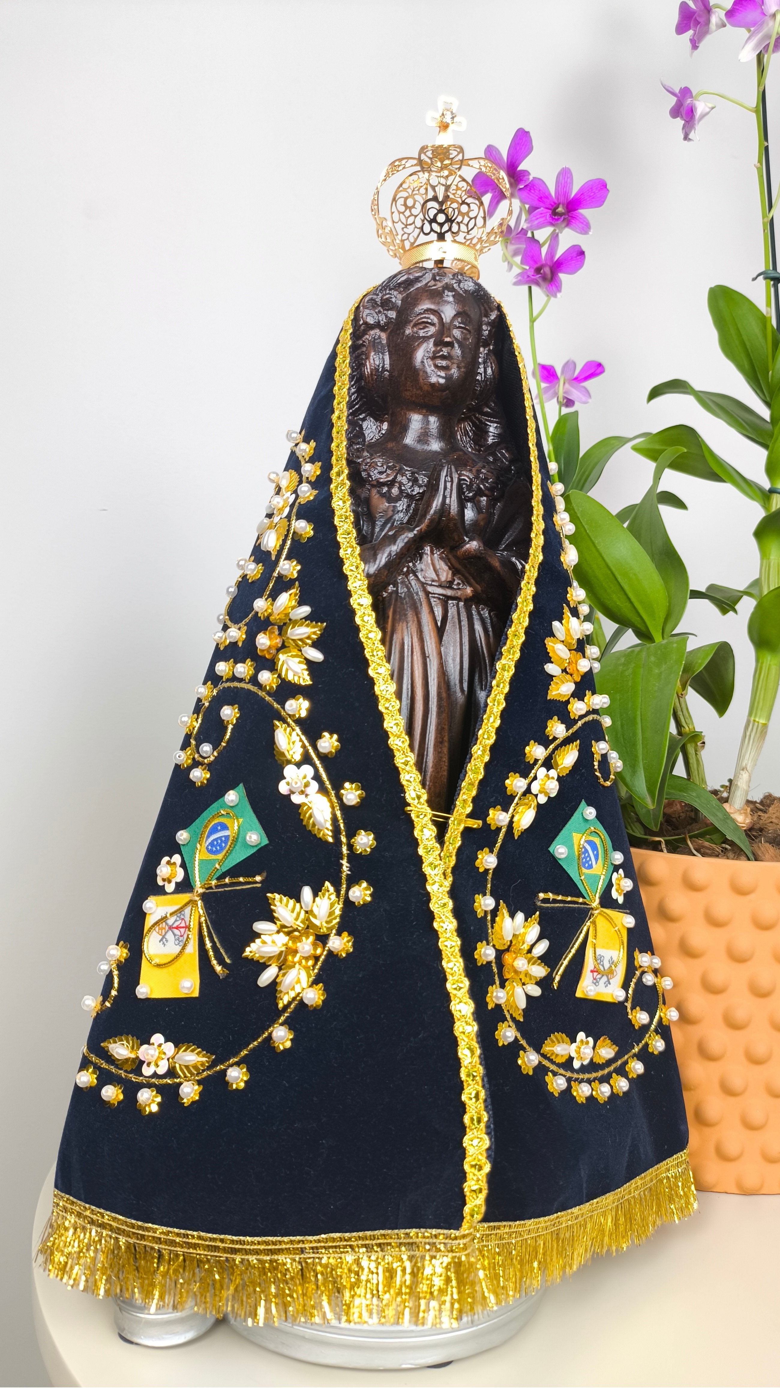 Nossa Senhora Aparecida 37cm - Fac-símile