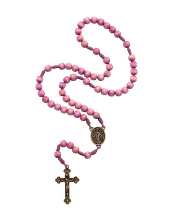 Terço Roxo Orquidea Nossa Senhora das Graças