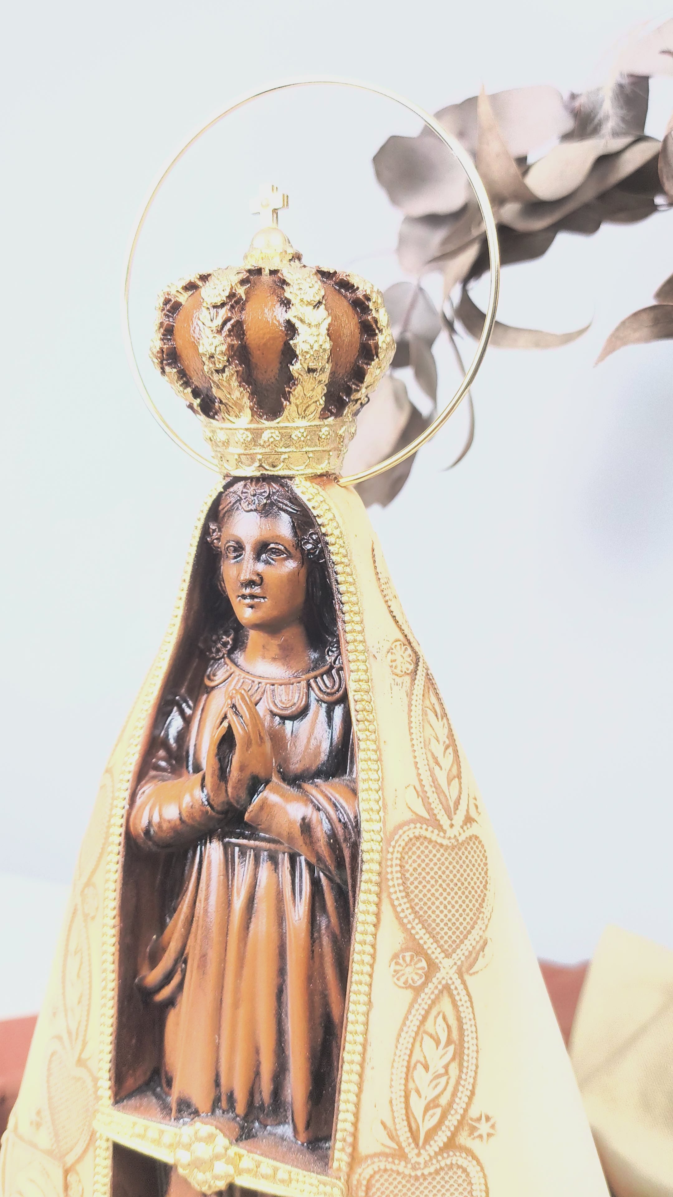 Nossa Senhora Aparecida 30cm Terracota