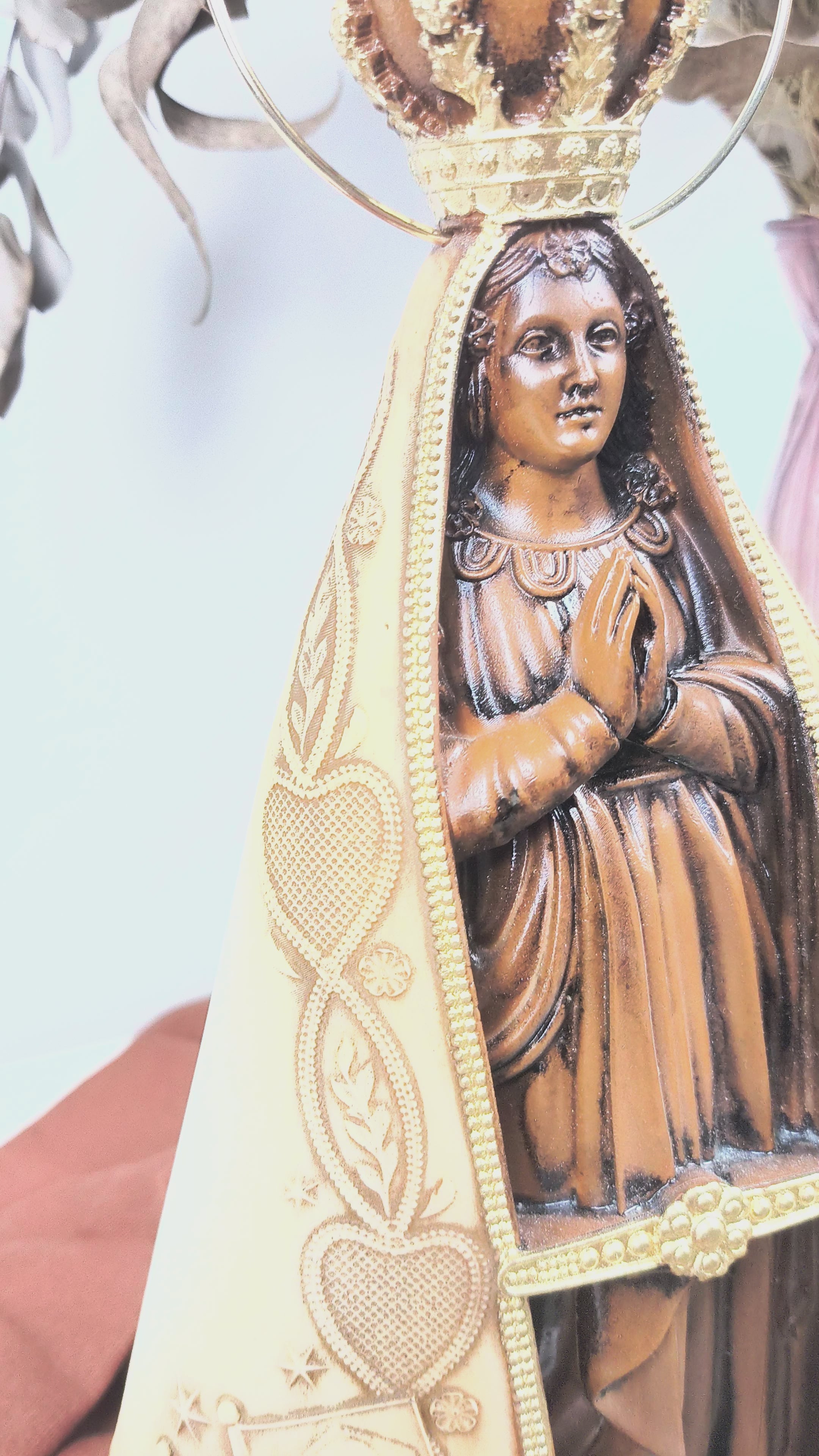 Nossa Senhora Aparecida 30cm Terracota