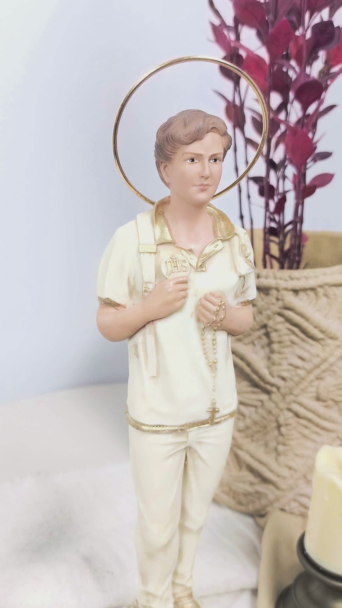 Carlo Acutis 25cm Marfim