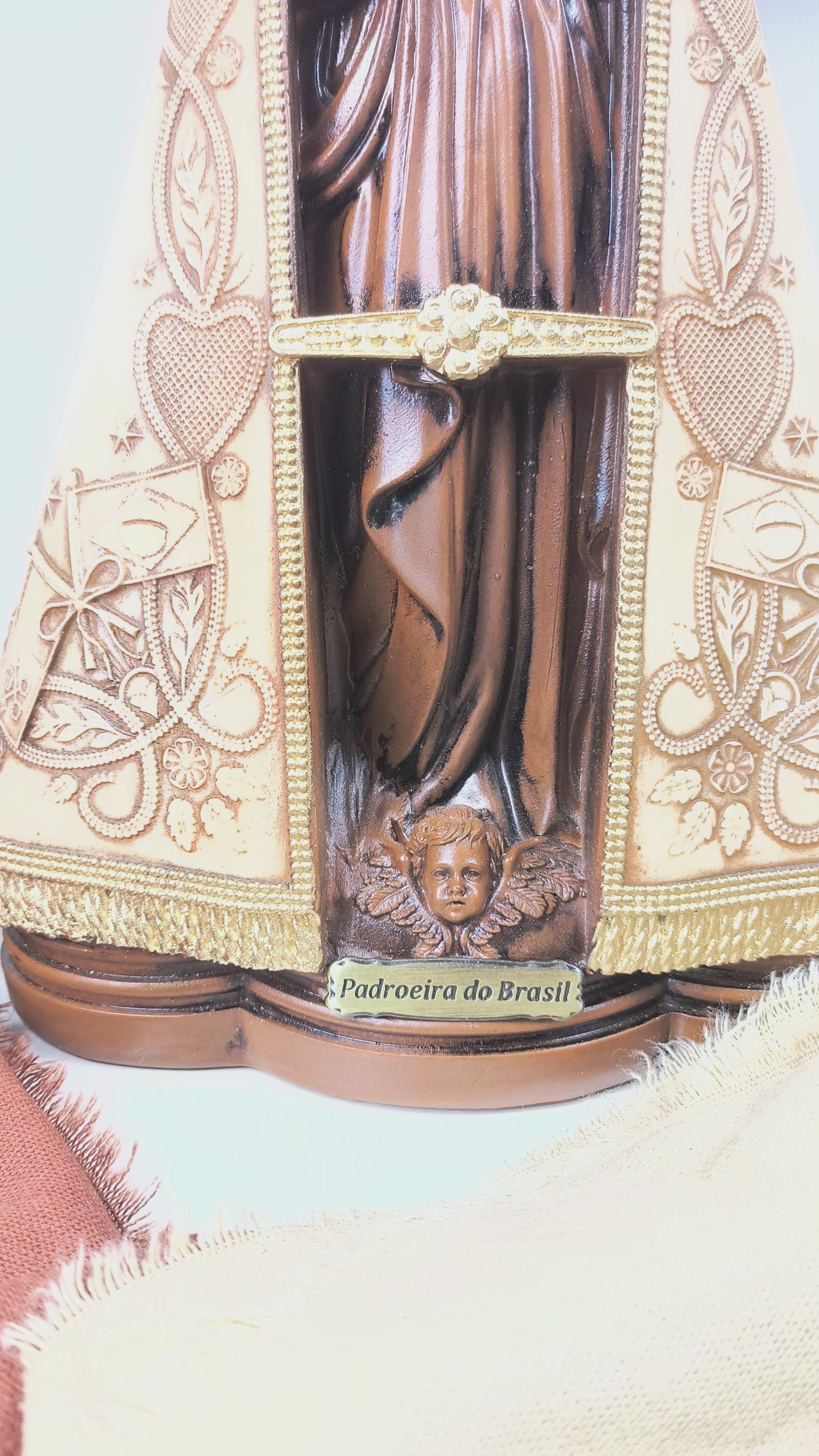 Nossa Senhora Aparecida 30cm Terracota